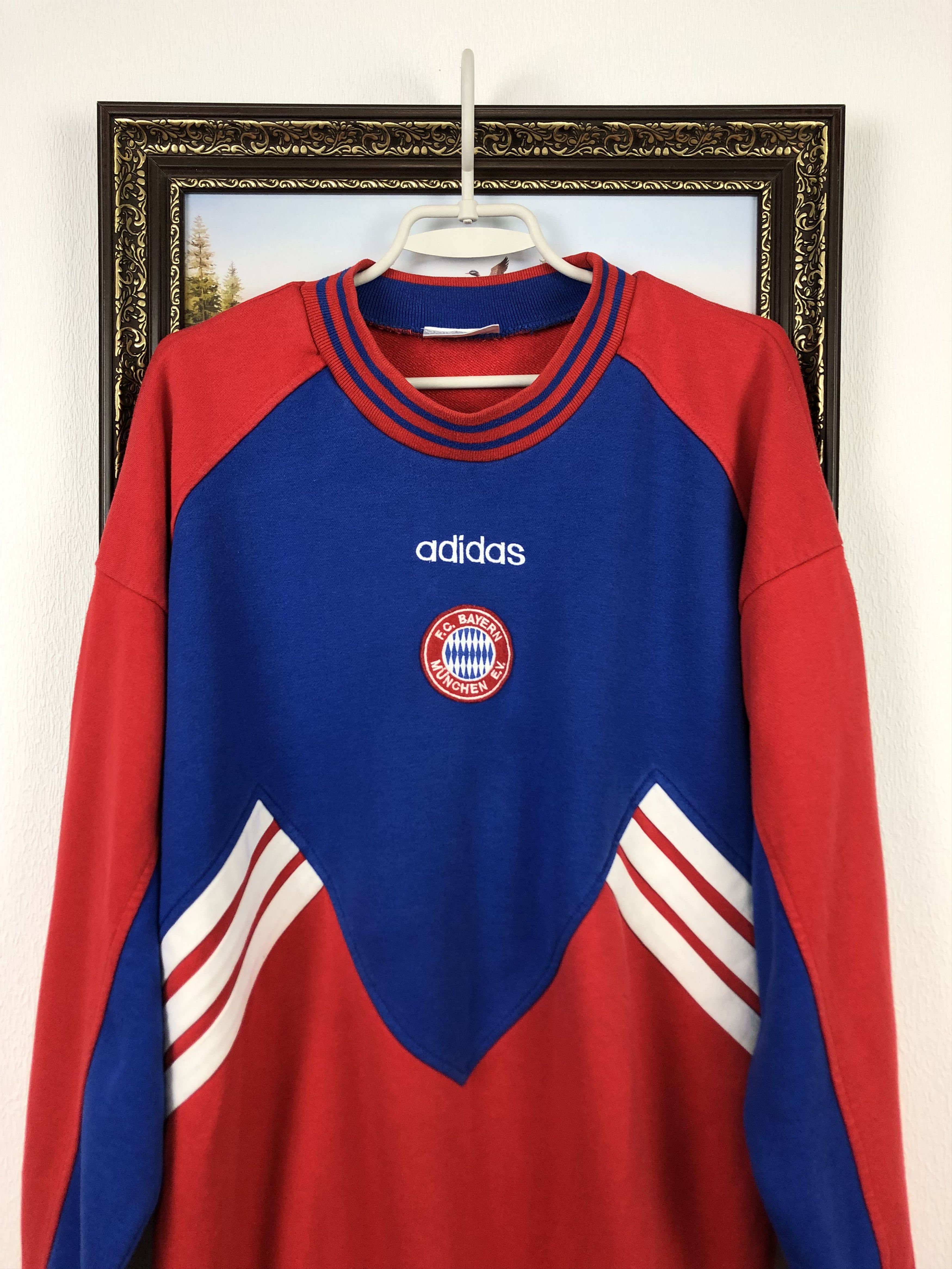 Adidas Vintage 90's Bayern Munich Football Sweatshirt Soccer Rare Size US L / EU 52-54 / 3 - 2 Thumbnail