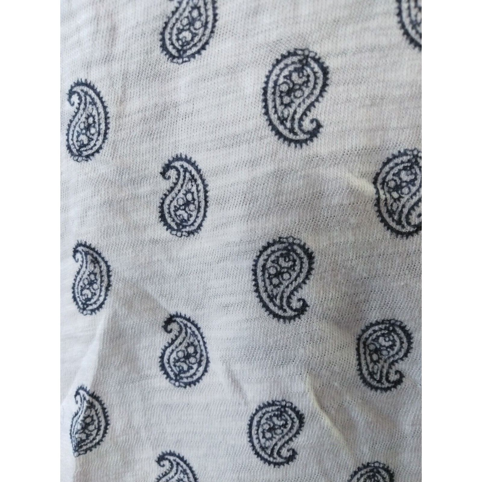Gap Easy Tee By Gap White With Paisley Print Size Medium Size M / US 6-8 / IT 42-44 - 2 Thumbnail