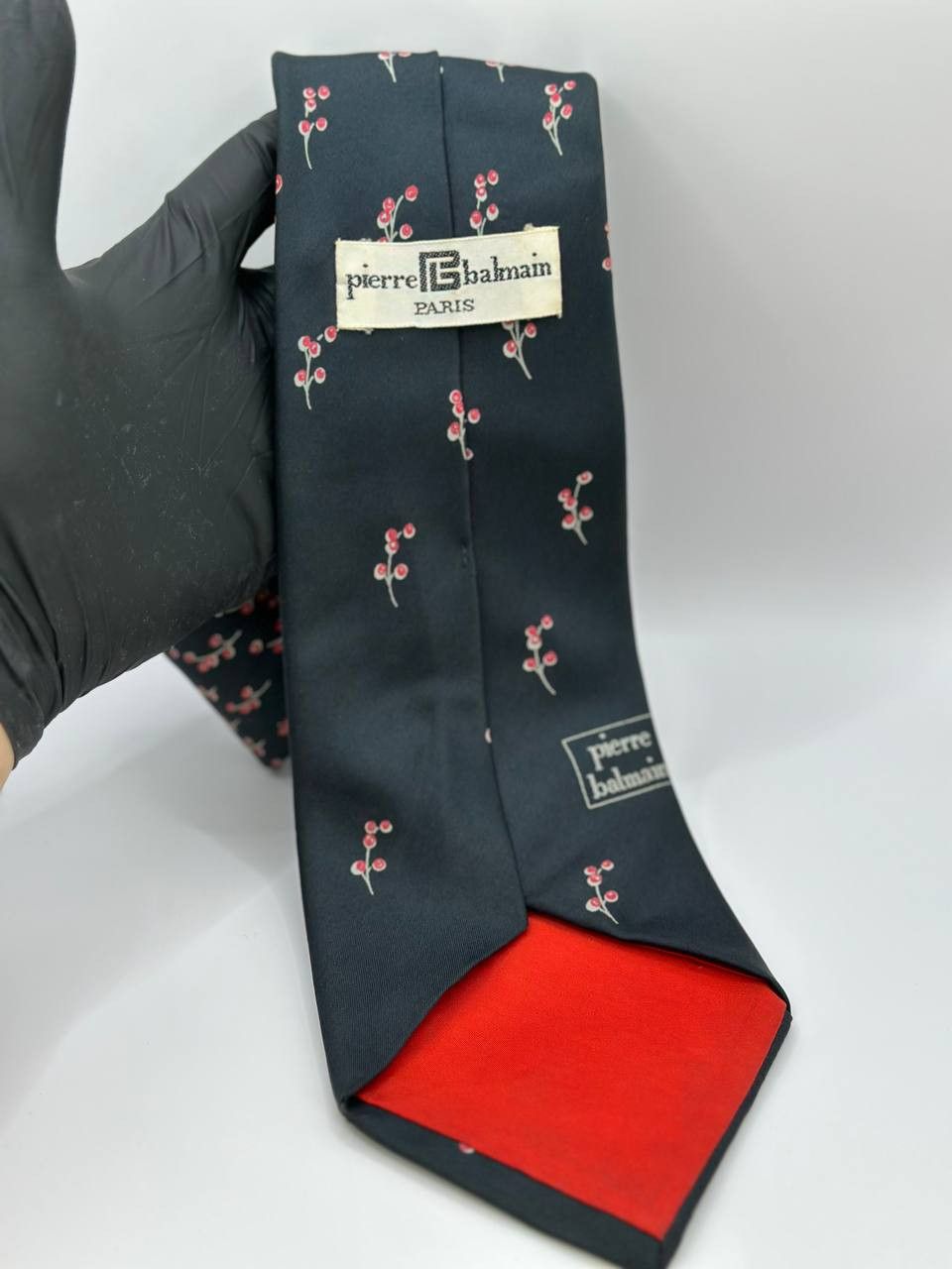 Pierre Balmain Pierre Balmain Paris Vintage Silk Tie Flowered Pattern Size ONE SIZE - 5 Thumbnail