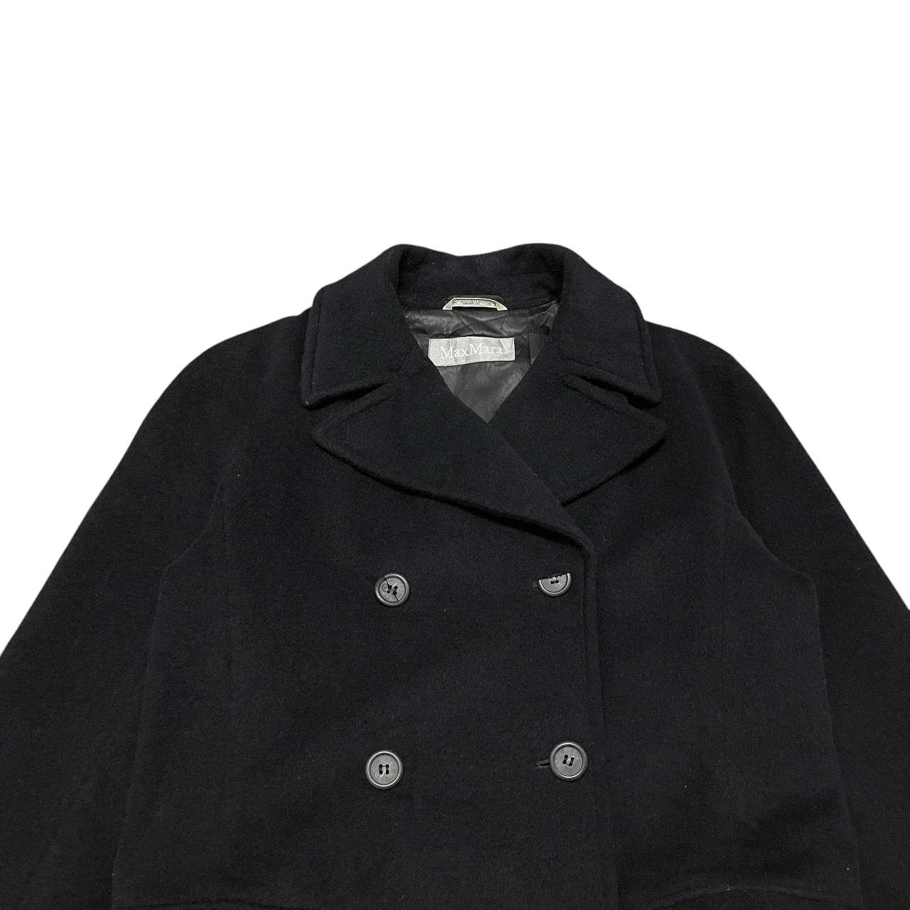 Max Mara Vintage Max Mara Double Breasted Wool Long Coat Size S / US 4 / IT 40 - 2 Thumbnail