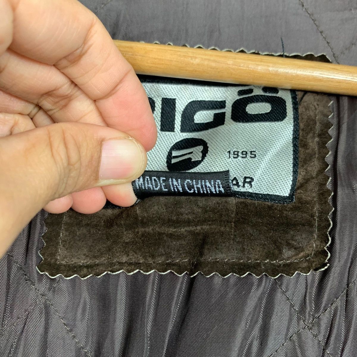 Vintage 90’s RIGO Sportswear Leather Bomber Jacket #2182-C96 Size US XXL / EU 58 / 5 - 16 Thumbnail