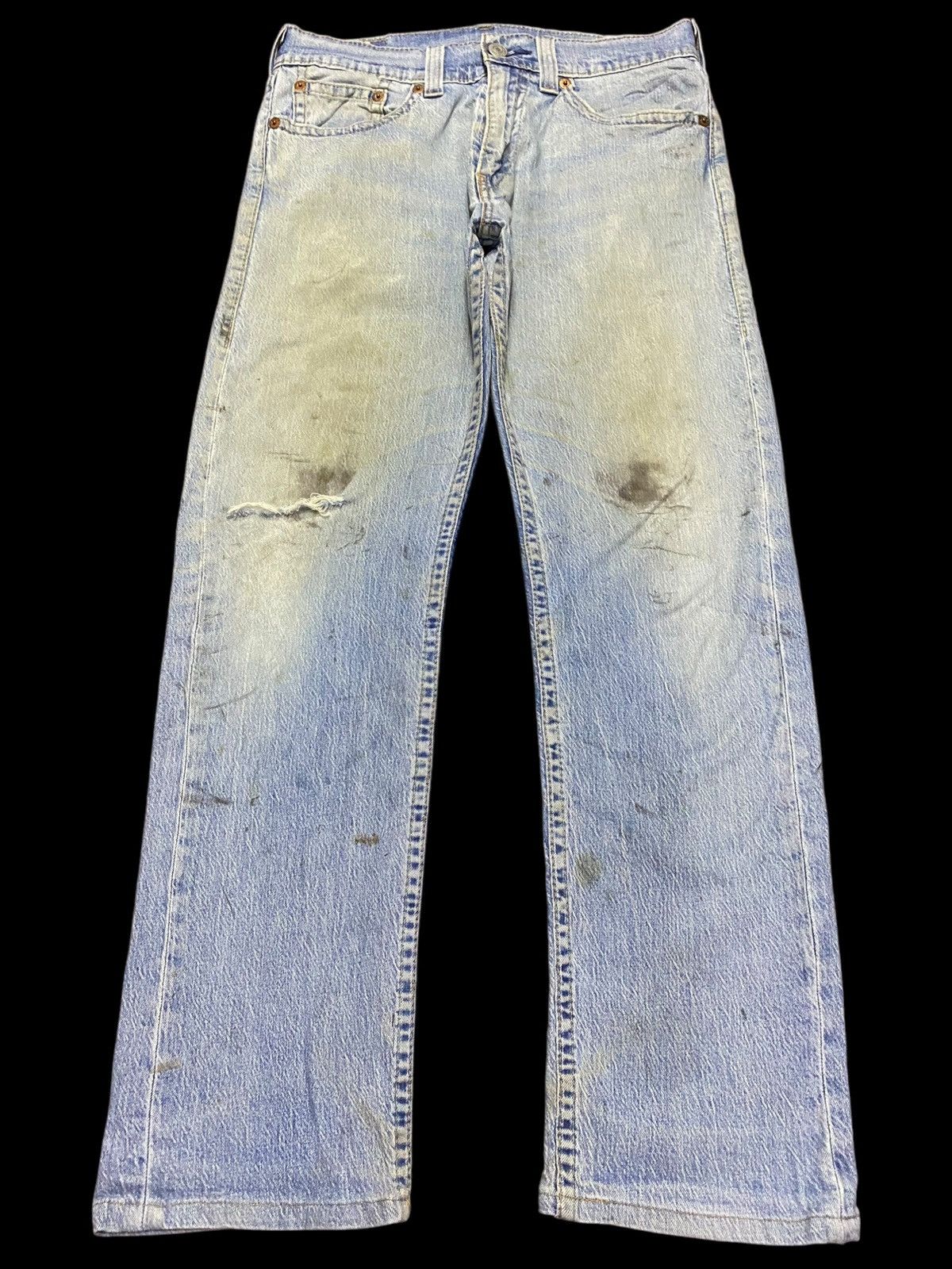 Levi's Made & Crafted Vintage Levis Big E Grunge Distressed Loose Jeans Size US 33 - 1 Thumbnail