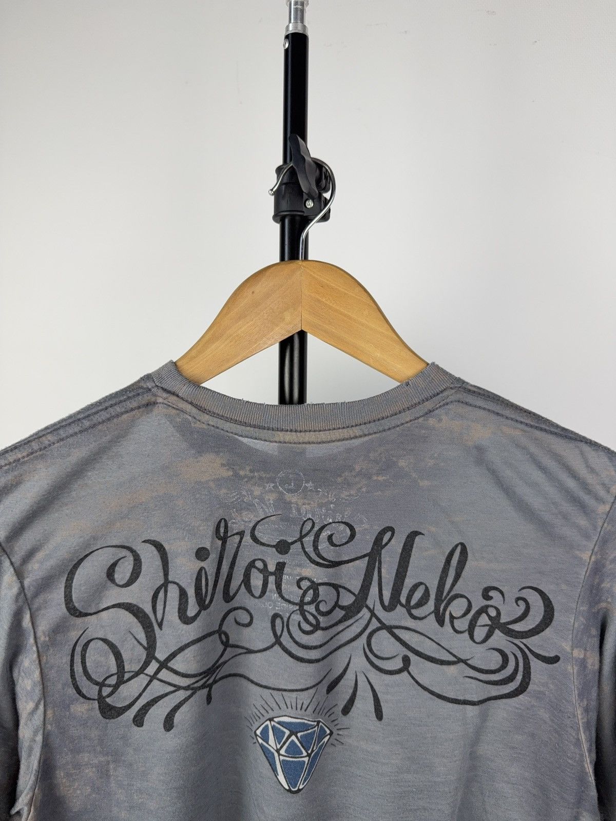Ed Hardy × Vintage 00s Shiroi Neko Bleach Tattoo Tee Heart Dagger Graphic Size US L / EU 52-54 / 3 - 6 Thumbnail