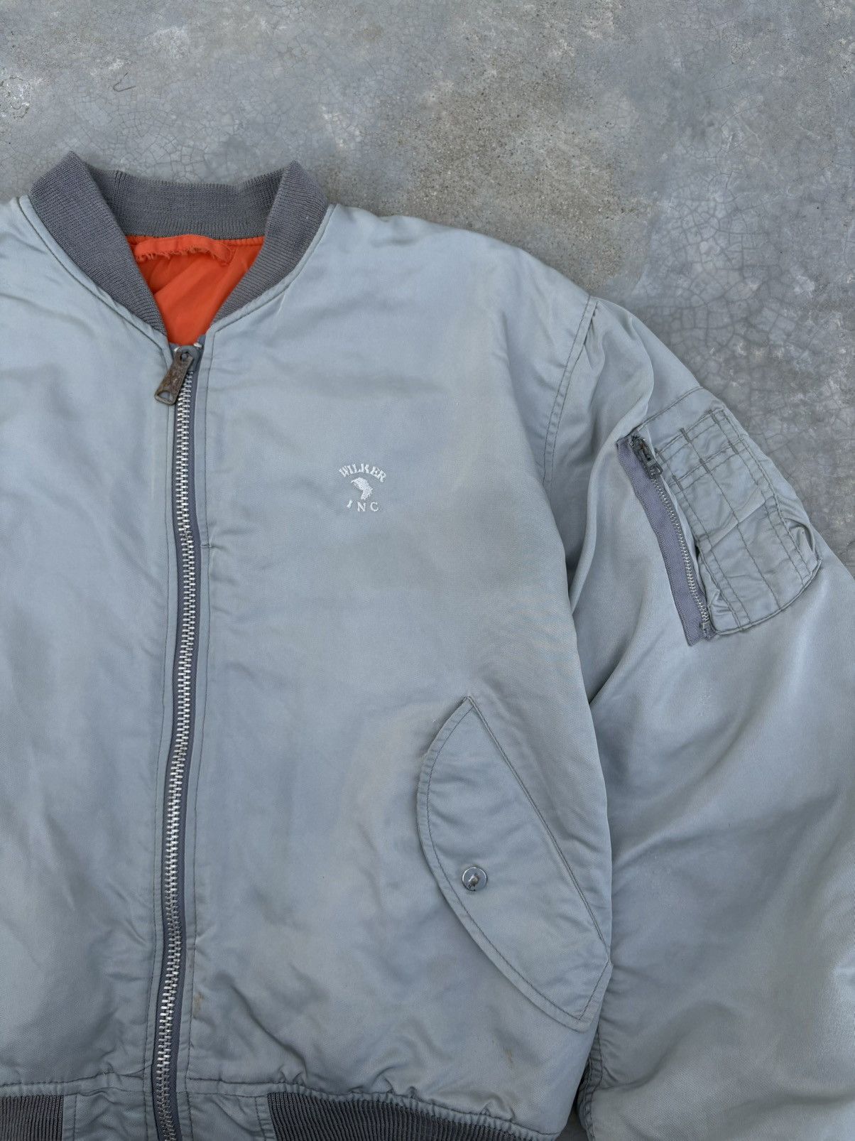 Alpha Industries Vintage Faded MA-1 A Bomber Jacket Size US M / EU 48-50 / 2 - 7 Thumbnail