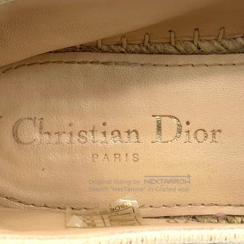 Dior Dior Beige floral letter embroidery fabric one-pedal fishe Size US 6.5 / IT 36.5 - 7 Thumbnail