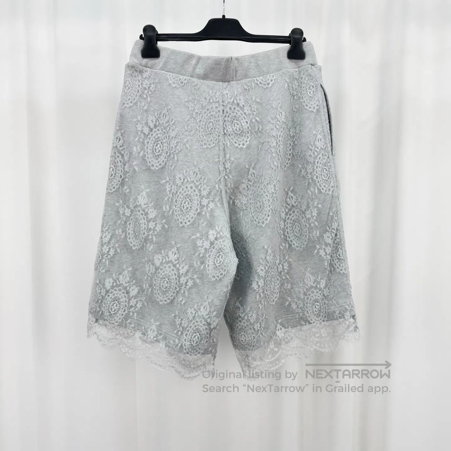 Burberry Burberry Runway Grey Lace Mesh Shorts| Size 25" / US 0 / IT 36 - 2 Thumbnail