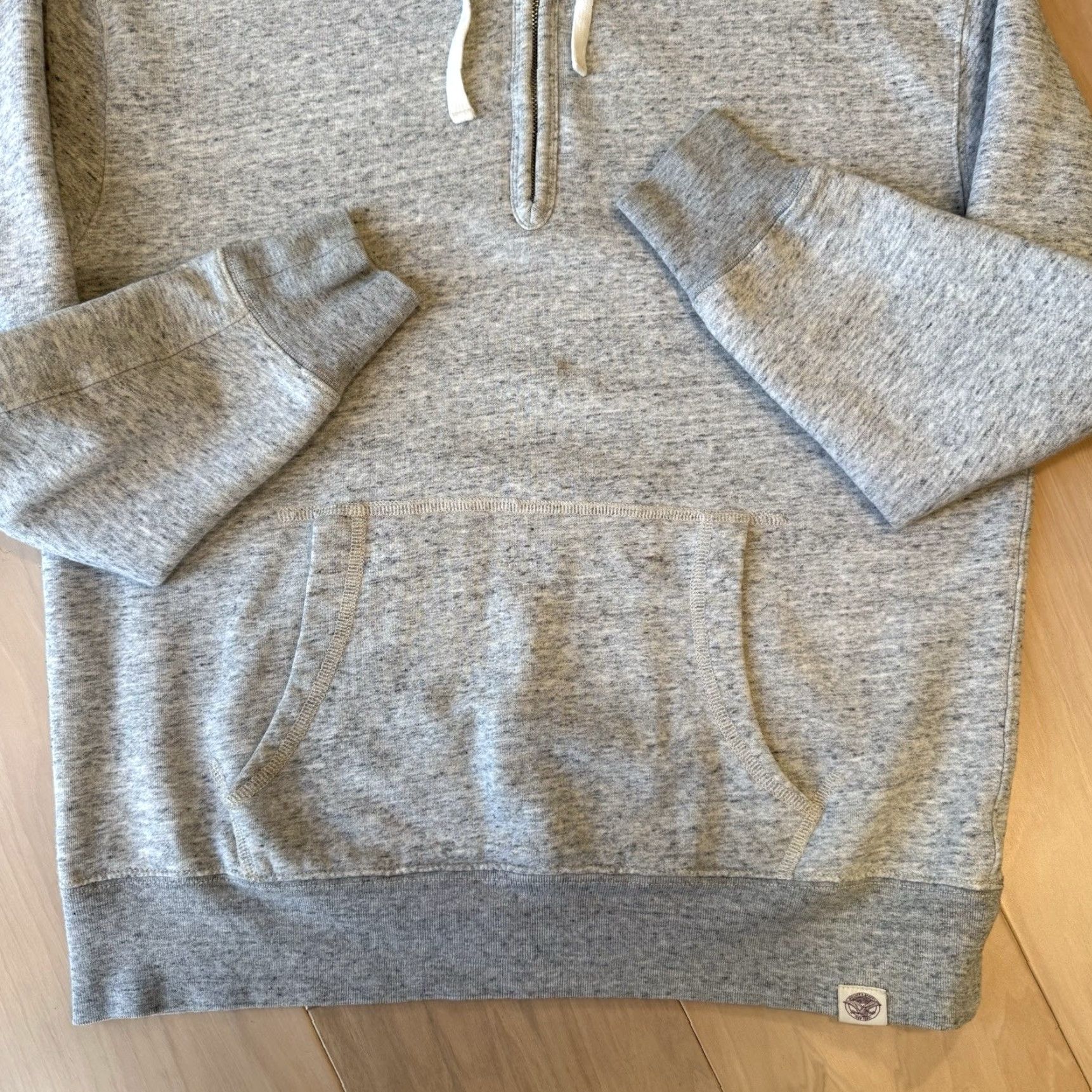 Wallace & Barnes Wallace & Barnes Hoodie Medium Gray 1/2 Zip Fleece Pullover New York Streetwear Men M Gray Hoodie 1/2 Zip Fleece Pullover Wallac e & Barnes Size US M / EU 48-50 / 2 - 6 Thumbnail
