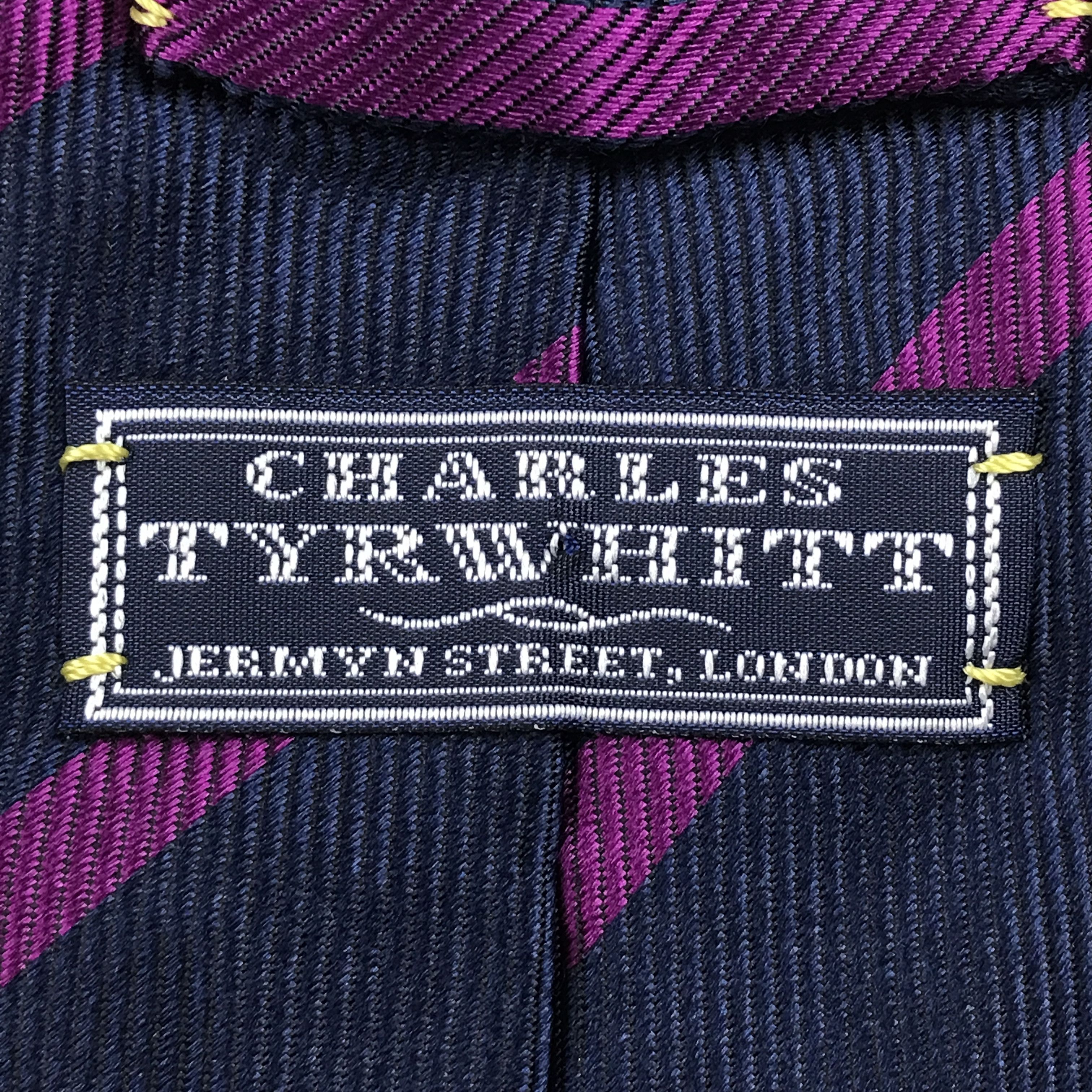 Charles Tyrwhitt × Vintage Vintage Charles Tyrwhitt Silk Necktie Size ONE SIZE - 8 Thumbnail