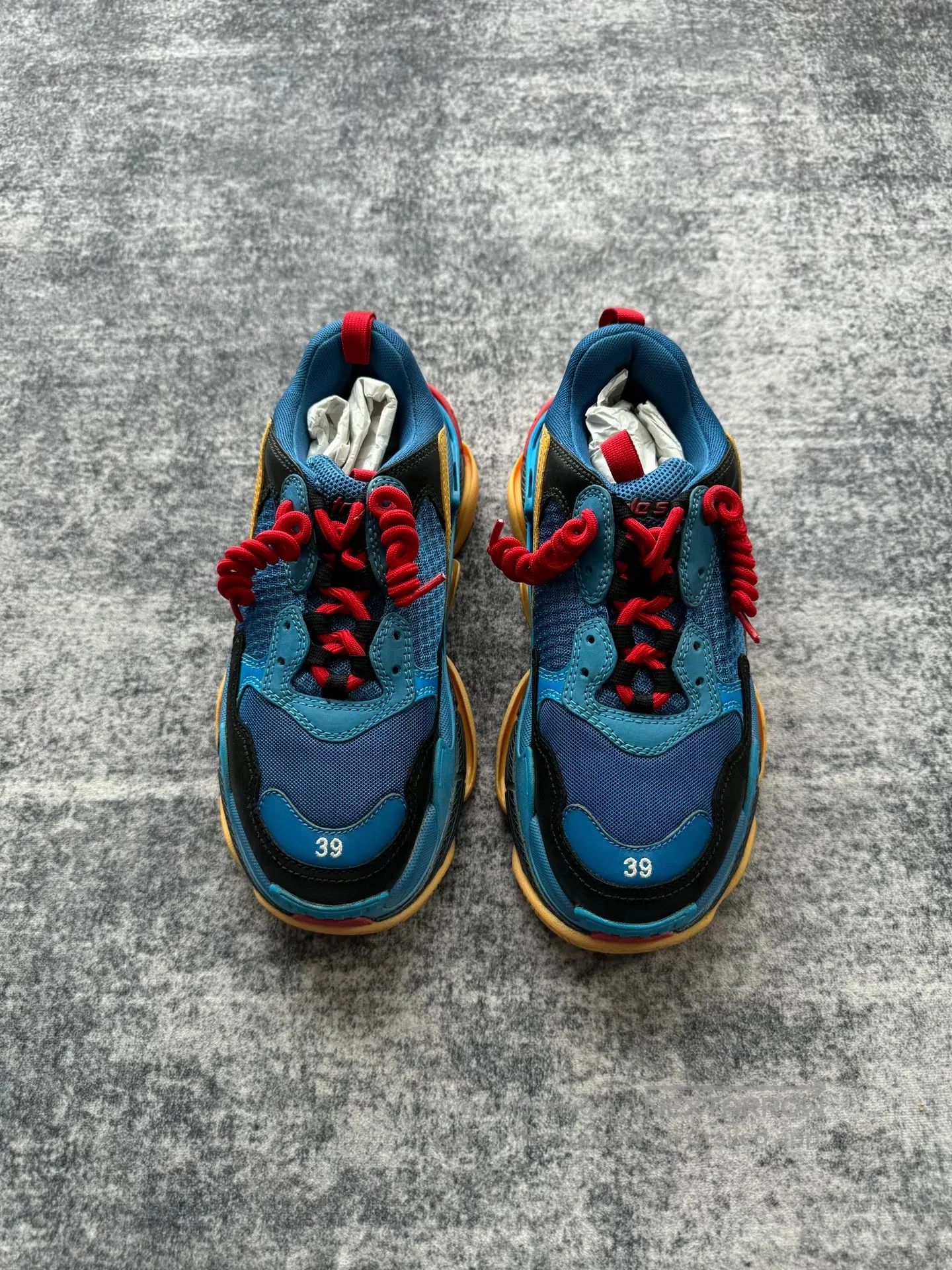 Balenciaga Balenciaga Blue Balenciaga Triple S Dad Shoes| Size US 8.5 / IT 38.5 - 2 Thumbnail