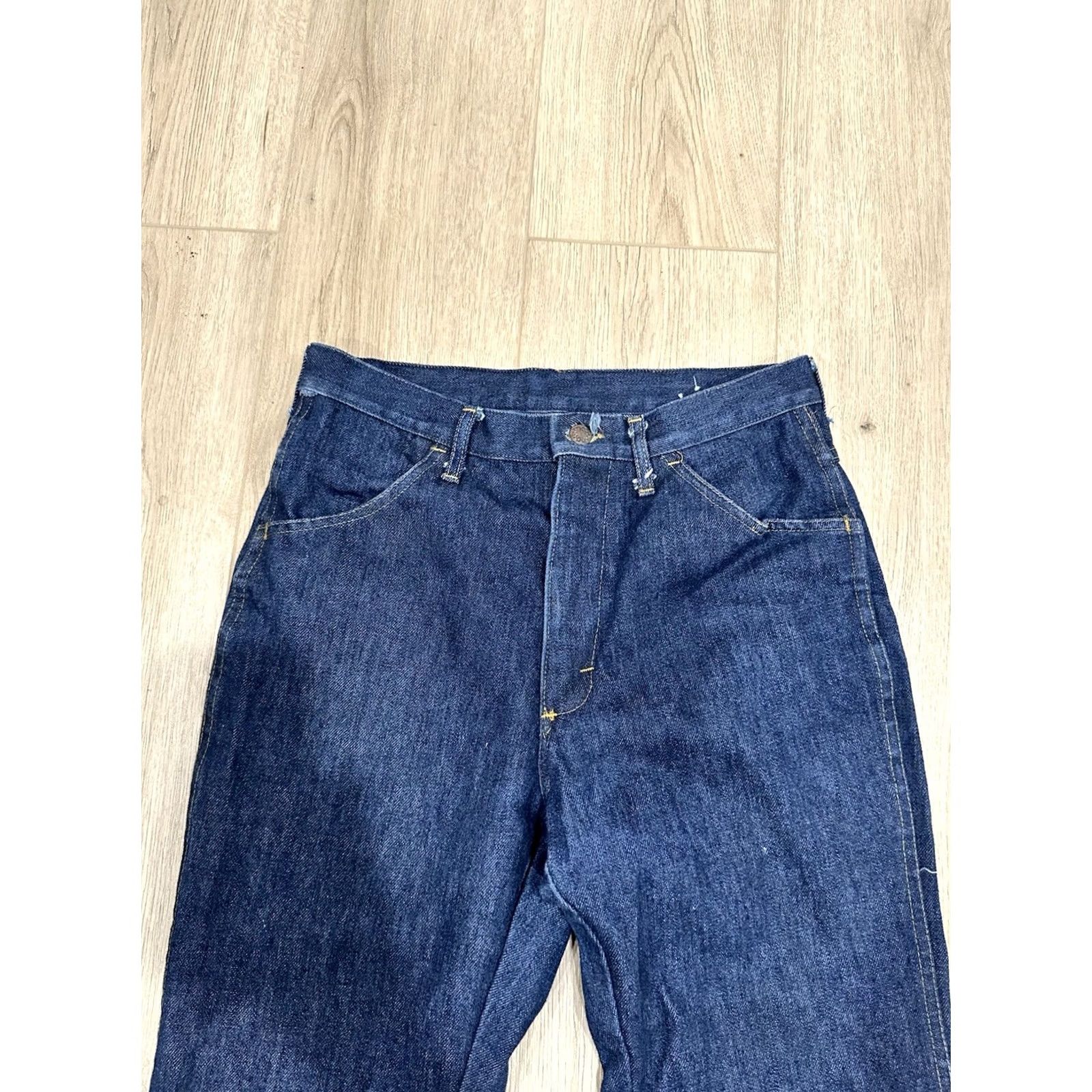 Vintage VINTAGE Jeans Men Bootcut 30x30 USA 80s 90s Denim Blue Cotton Blend Zipper Logo Pocket" Size US 30 / EU 46 - 4 Thumbnail