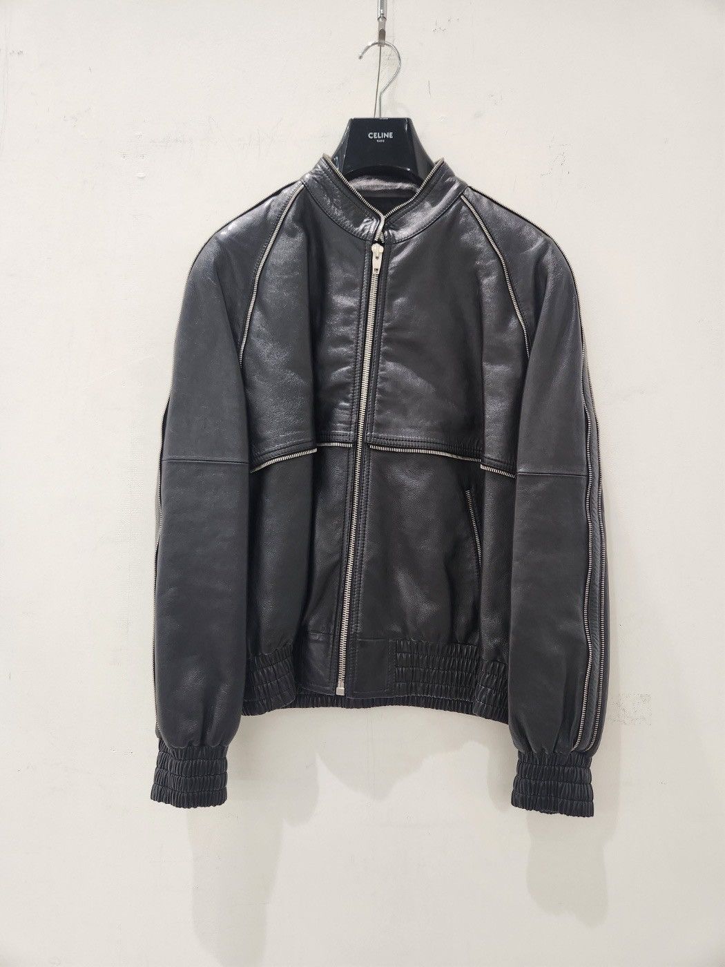Celine × Hedi Slimane Celine FW23 Leather Jacket | Grailed