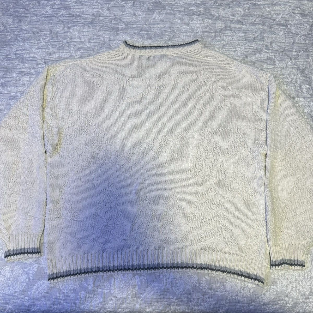 Fieldmaster white knit wolf sweater Size US XL / EU 56 / 4 - 2 Thumbnail