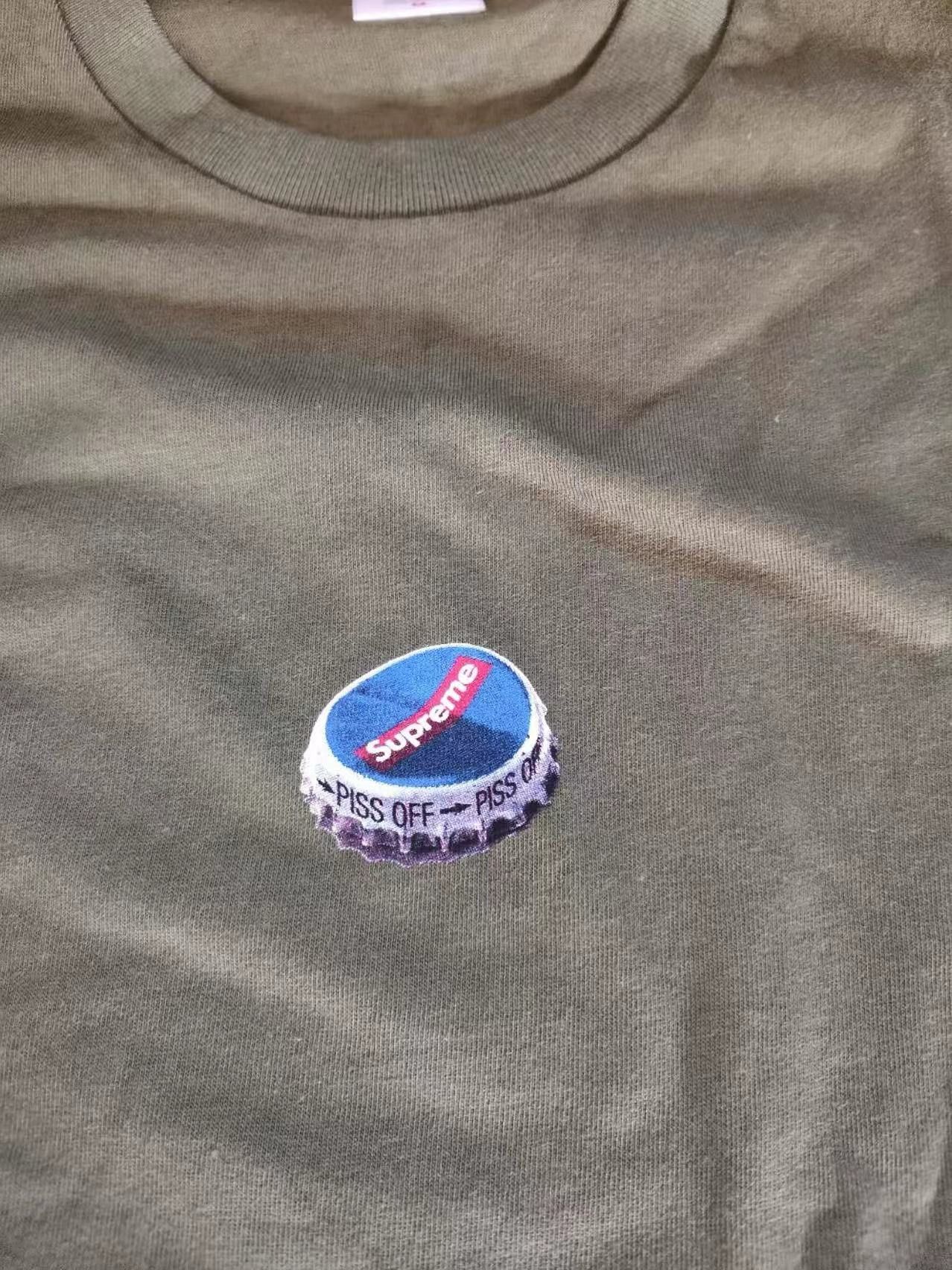 Supreme NEVER WORN* Supreme FW18 Bottle Cap Tee Olive Size US M / EU 48-50 / 2 - 3 Thumbnail
