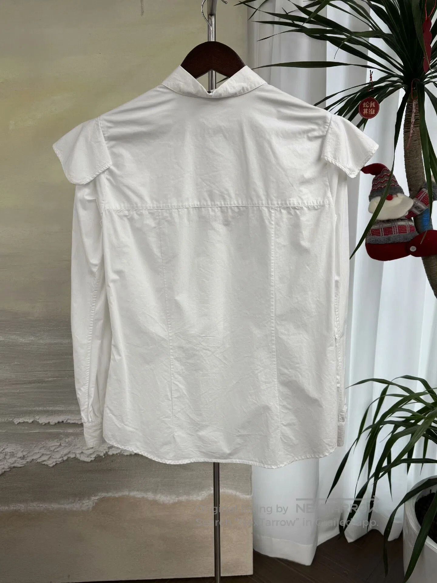 Loewe LOEWE Ruffled Collar White Shirt. Size US XS / EU 42 / 0 - 2 Thumbnail