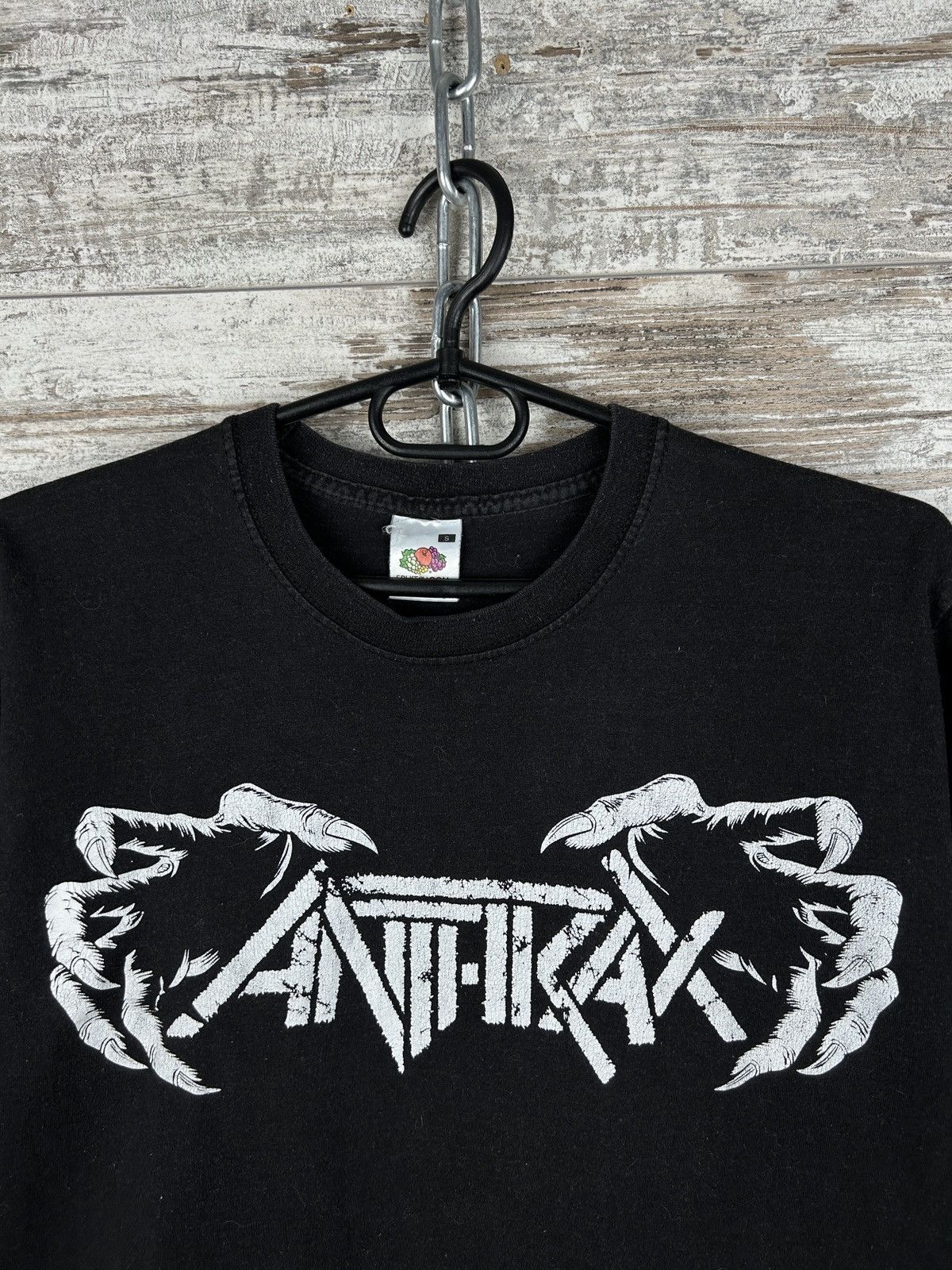 Band Tees × Vintage Mens Vintage Anthrax T Shirt rock band tee streetwear rare Size US S / EU 44-46 / 1 - 4 Thumbnail
