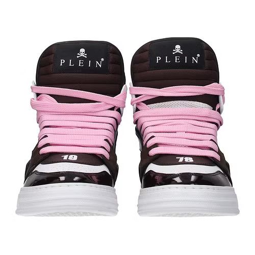 Philipp Plein ob1o1e0424 Hi Top Sneakers in Brown / White Size US 7 / EU 40 - 3 Thumbnail