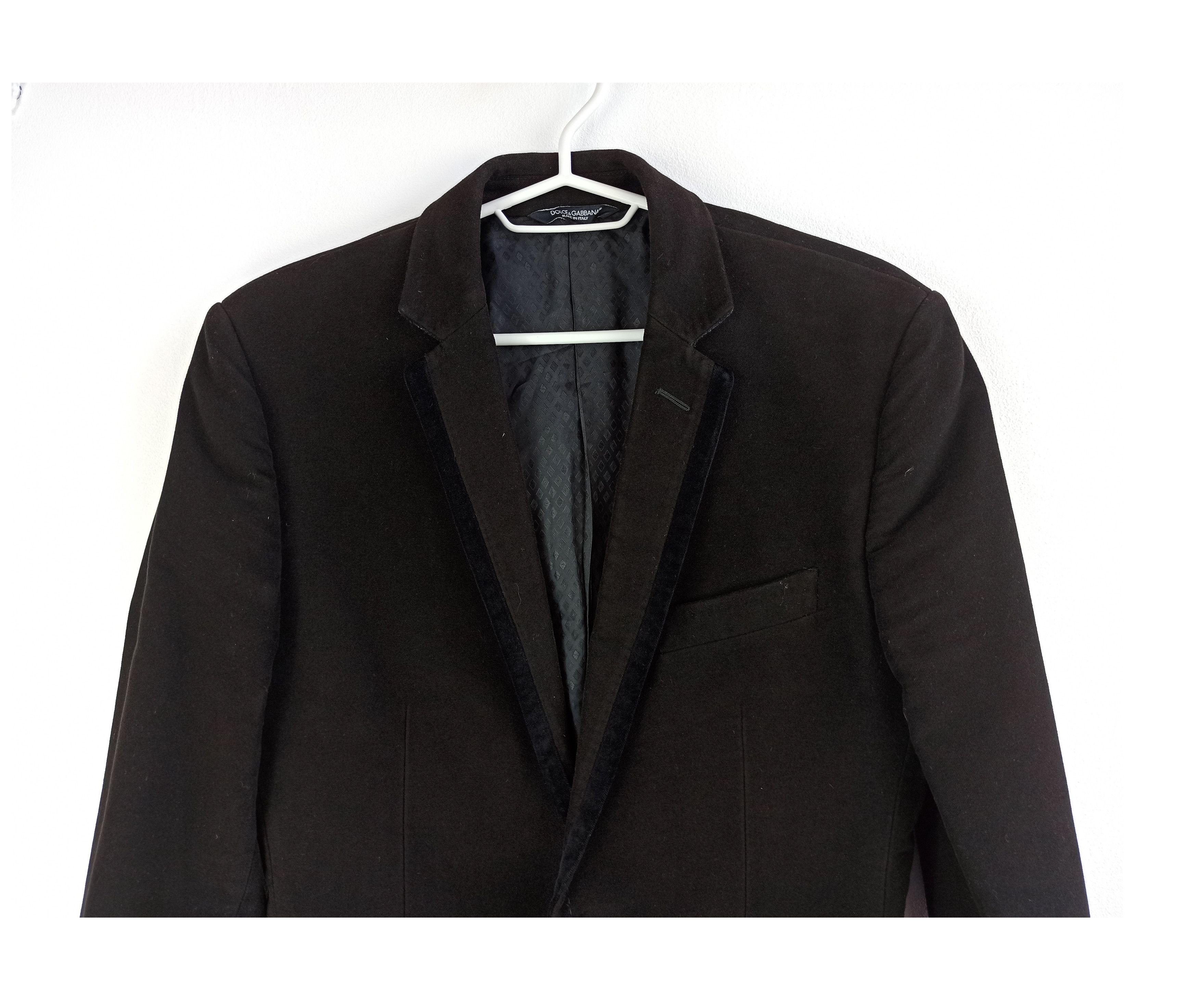 Dolce & Gabbana Dolce & Gabbana Velour Blazer Size 46R - 4 Thumbnail