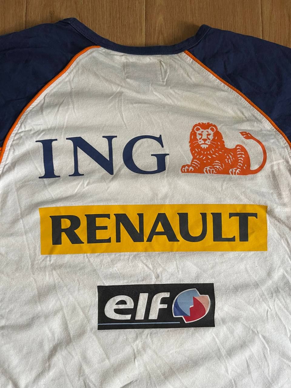 Vintage Renault F1 team t-shirt ING elf Bridgestone Size US XL / EU 56 / 4 - 14 Thumbnail