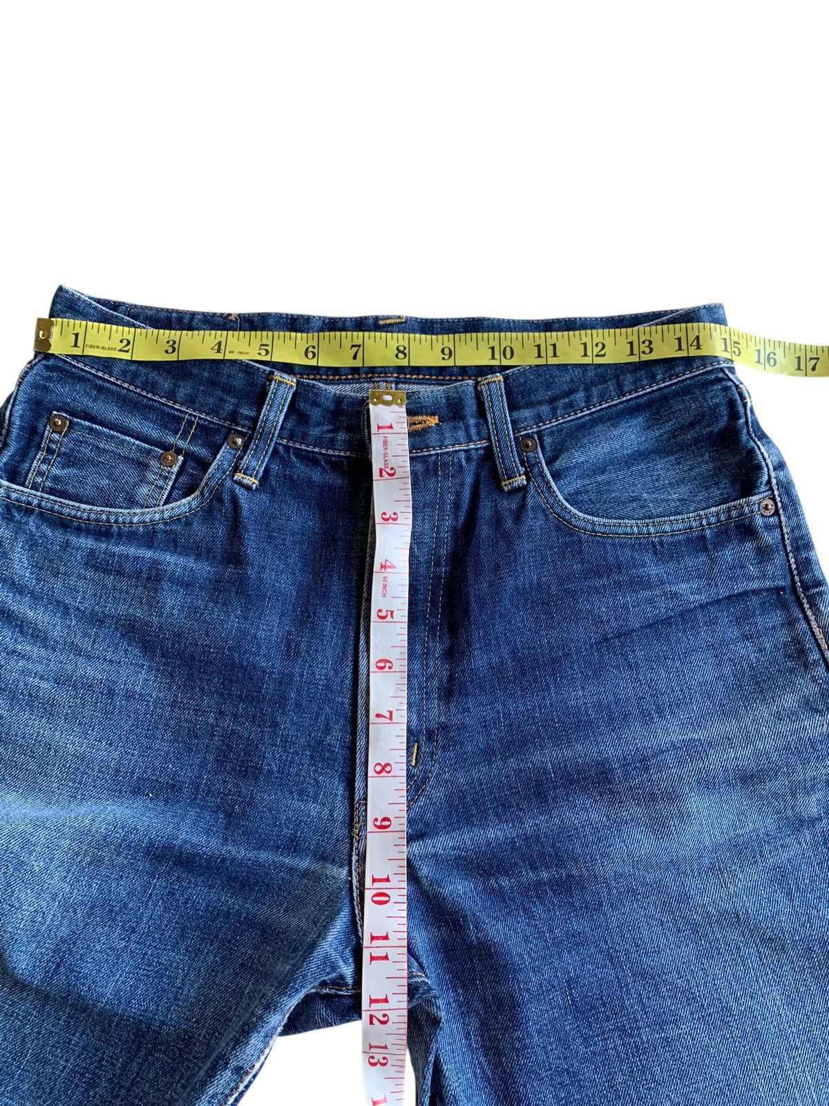 Edwin VINTAGE EDWIN 505XX SELVEDGE FADED JAPANESE DISTRESSED DENIM Size US 30 / EU 46 - 23 Thumbnail