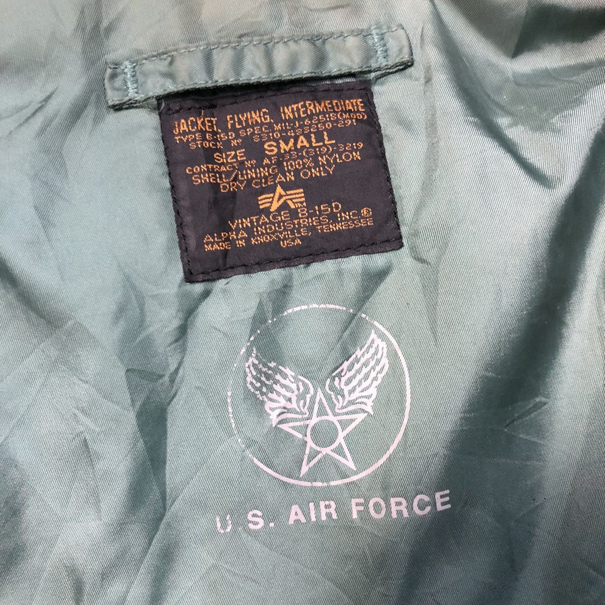 Alpha Industries Alpha Industries B-15D U.S Air Force Flight Bomber Jacket Size US S / EU 44-46 / 1 - 7 Thumbnail