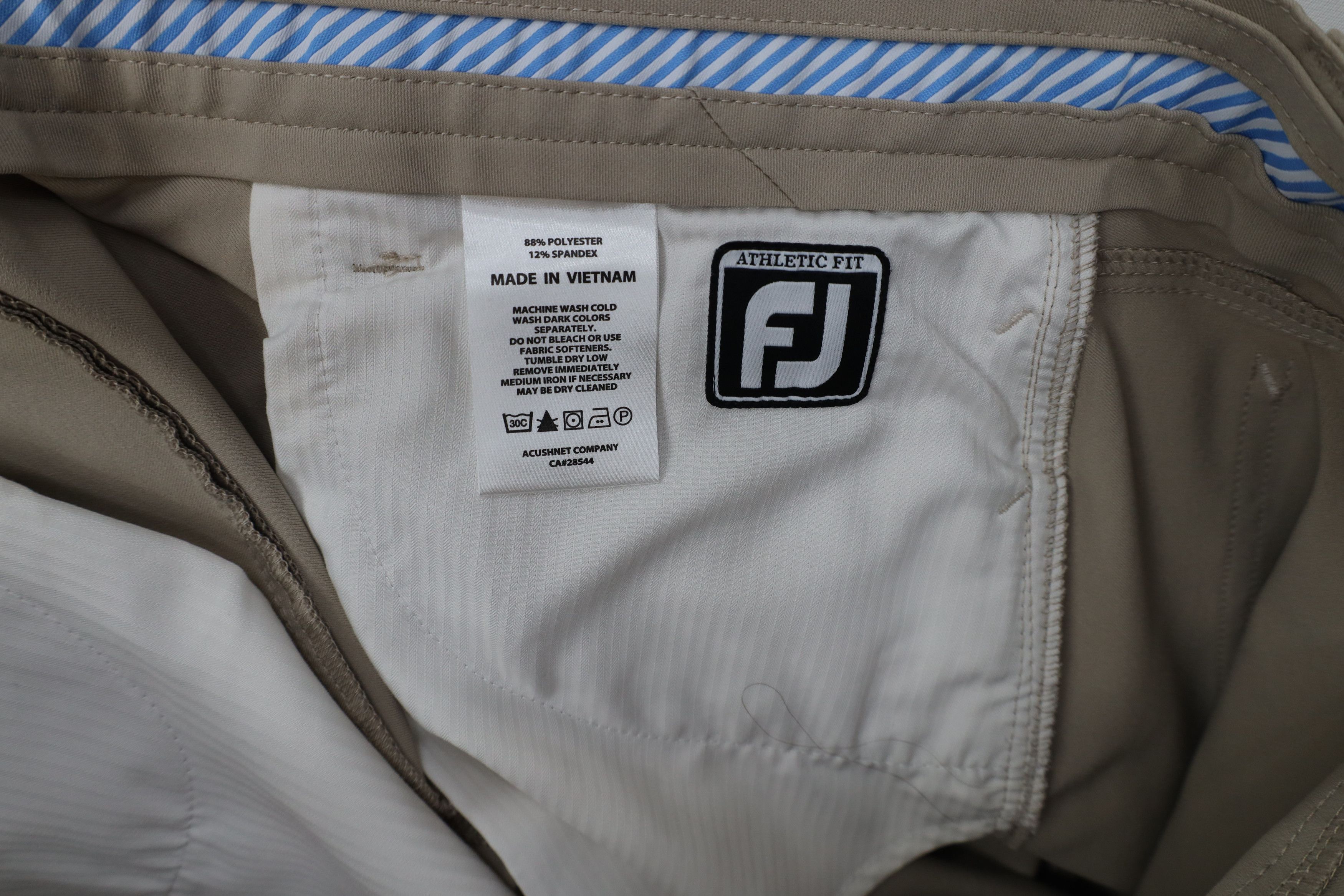 Footjoy FootJoy Golf Straight Leg Golfing Chino Pants Trousers Khaki Size US 36 / EU 52 - 7 Thumbnail