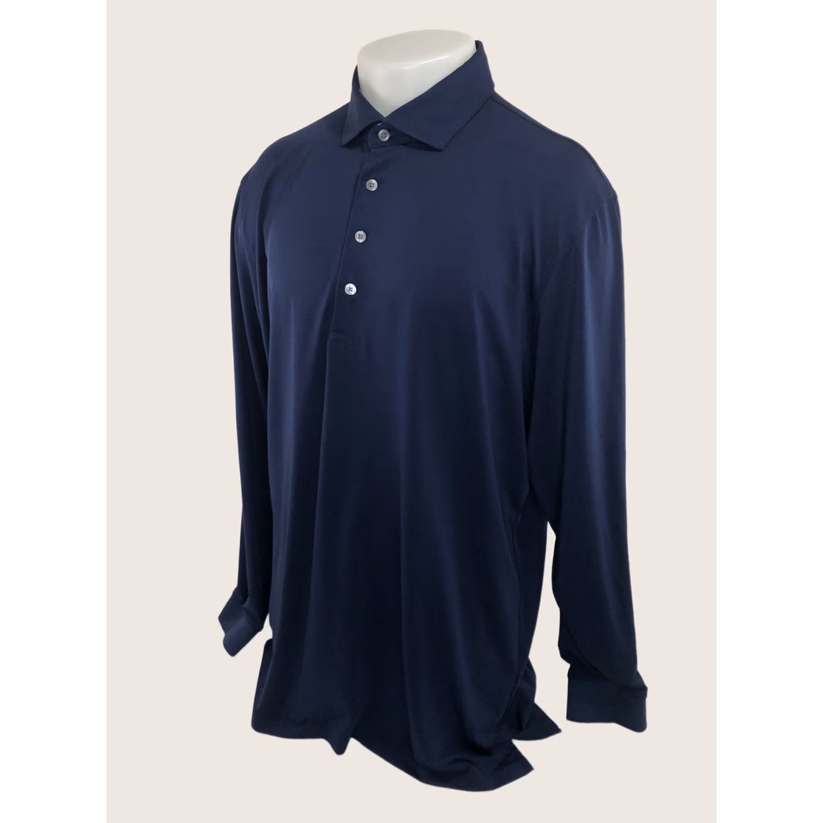 Vintage GREYSON Polo Long Sleeve Performance Golf Shirt XL Blue Mens Size US XL / EU 56 / 4 - 1 Thumbnail