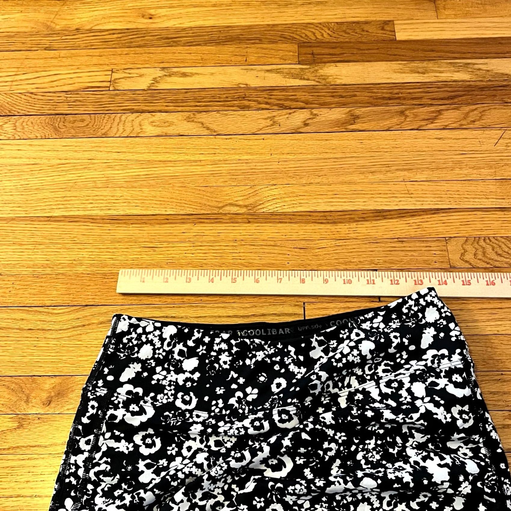 Vintage Coolibar Leggings Skirt Skort Womens Medium Black Crop Pants Womens M Black Size 32" / US 10 / IT 46 - 4 Thumbnail