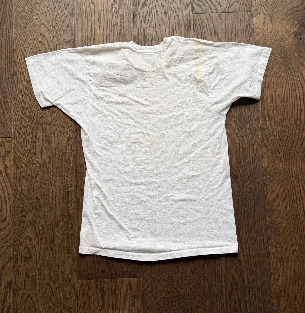 Vintage Vintage 90s Hanes Blank White Tee Size US L / EU 52-54 / 3 - 7 Thumbnail