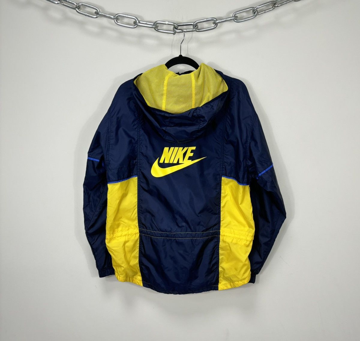 Nike Vintage 90s Nike Y2K Big Logo Retro Hype Hooded Nylon Jacket Size US M / EU 48-50 / 2 - 1 Thumbnail