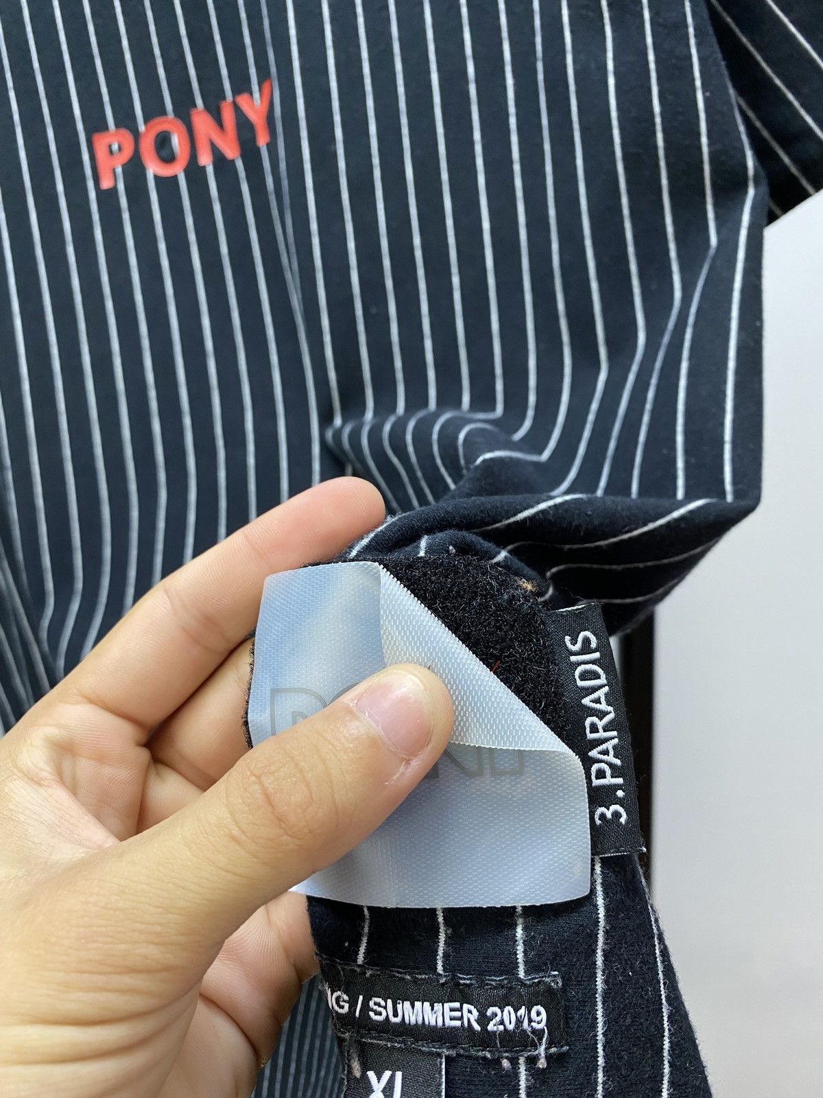 3.PARADIS × PONY 3.Paradis x Pony Striped T-Shirt Size US XL / EU 56 / 4 - 8 Thumbnail