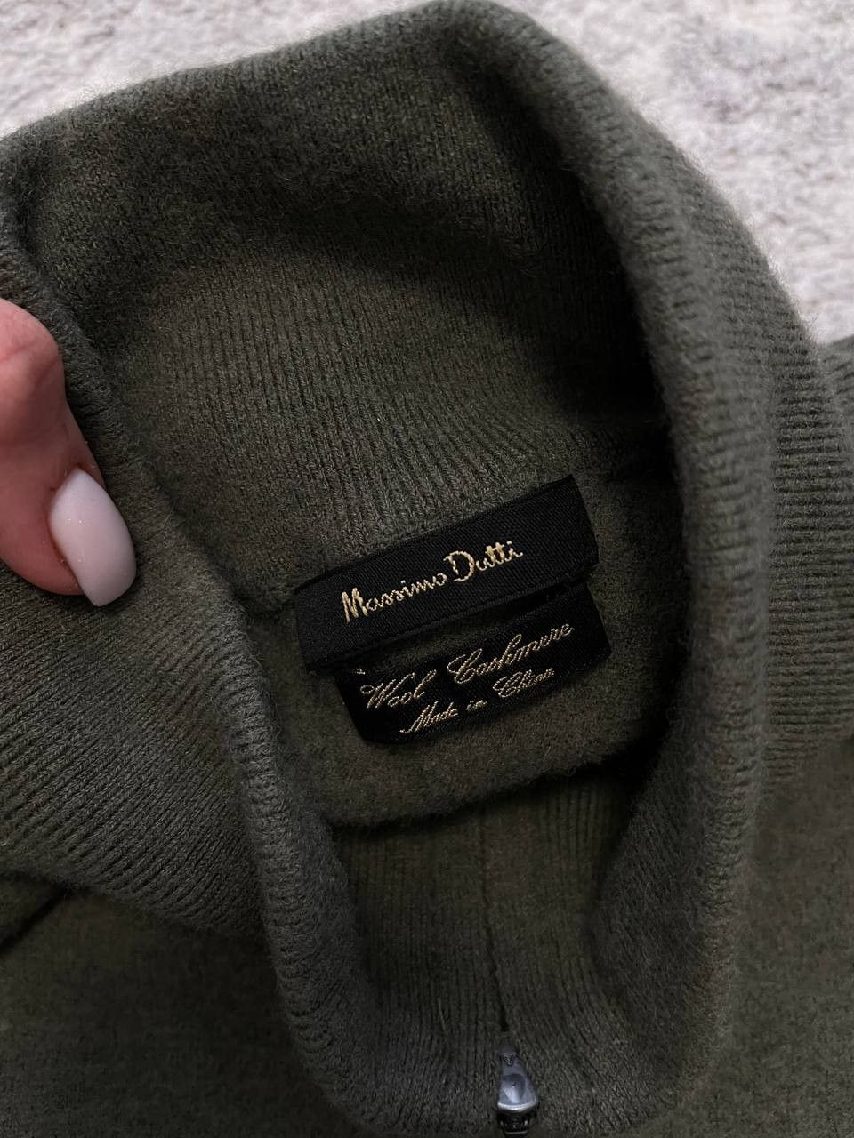 Massimo Dutti Massimo Dutti Quarter-Zip Wool Cashmere Knit Sweater Mens Size US M / EU 48-50 / 2 - 11 Thumbnail