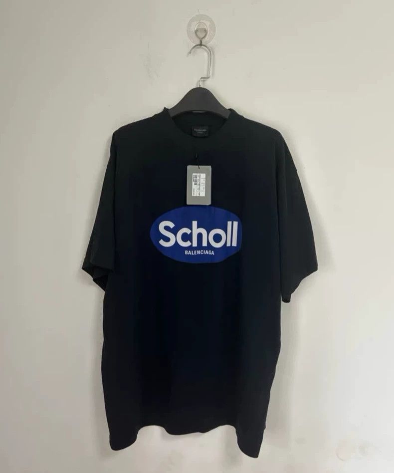 Balenciaga Balenciaga Scholl co-branded loose short sleeves Size US S / EU 44-46 / 1 - 1 Thumbnail