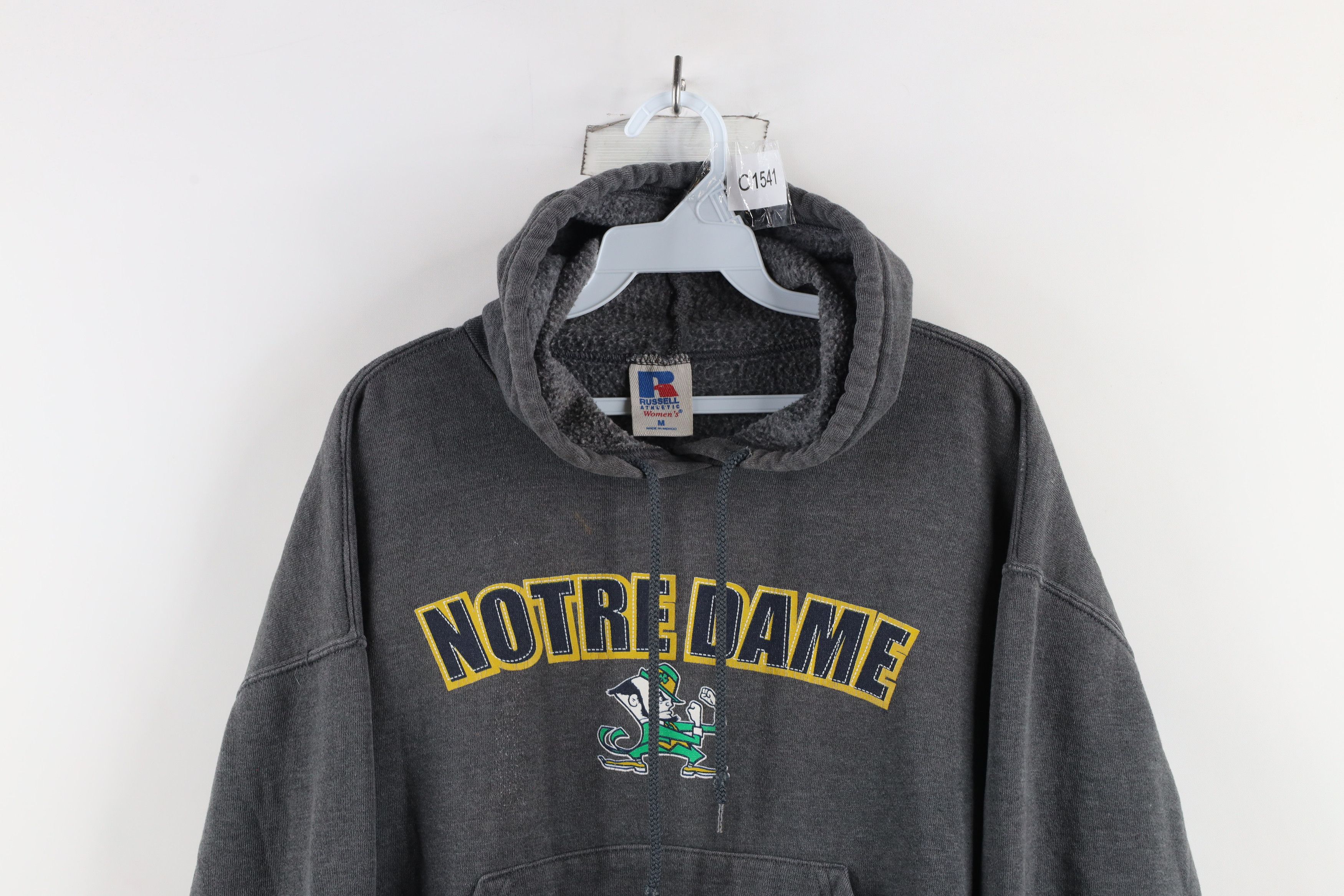 Russell Athletic × Vintage Vintage 90s Russell Athletic Notre Dame University Hoodie Size M / US 6-8 / IT 42-44 - 2 Thumbnail