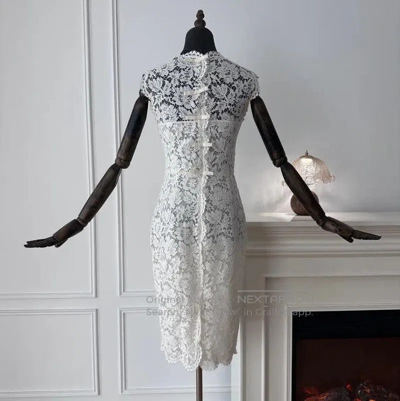 white orange dress Kennett Orange Floral Mini Wrap Dress - US 10