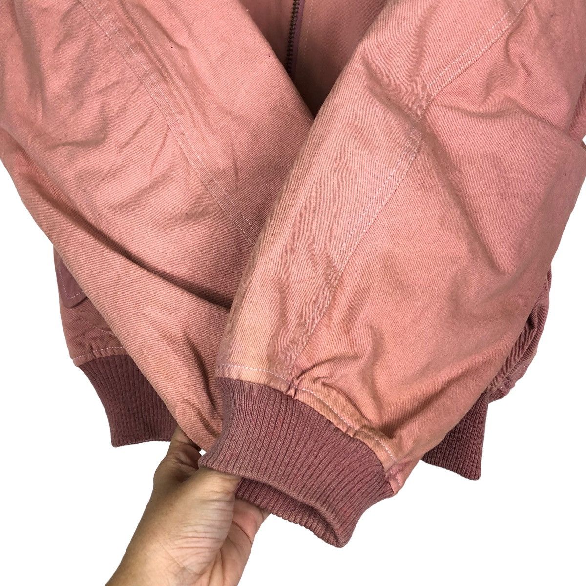 Japanese Brand 🔥Vintage Bomber Jacket Streetwear Pink House Big Logo Size US M / EU 48-50 / 2 - 15 Thumbnail