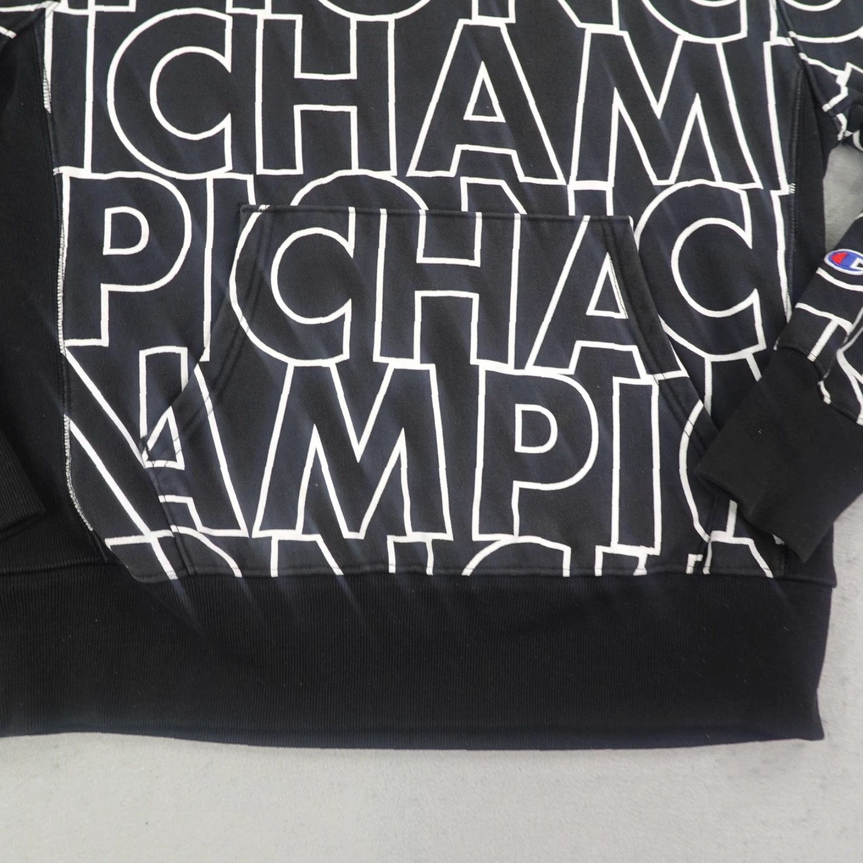 Champion Champion Hoodie Mens Medium Reverse Weave Pullover Sweatshirt AOP All Over Print Size US M / EU 48-50 / 2 - 3 Thumbnail