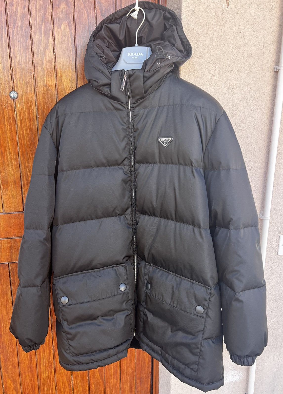 Prada Prada Renylon Padded Coat with sheepskin lining Size US M / EU 48-50 / 2 - 1 Thumbnail