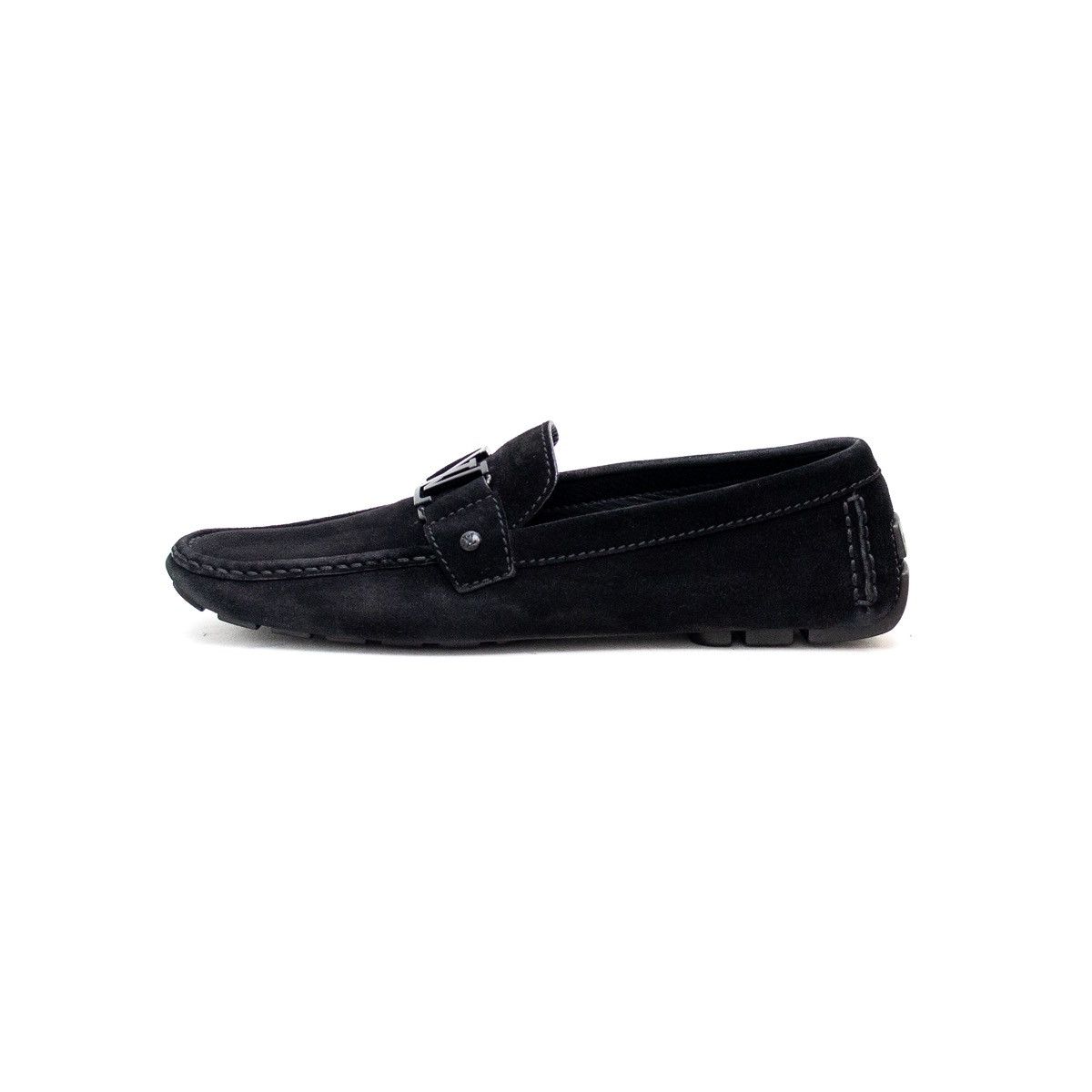 Louis Vuitton Louis Vuitton Monte Carlo Calf Leather Moccasins Blackus11.5 Size US 11.5 / EU 44-45 - 2 Thumbnail
