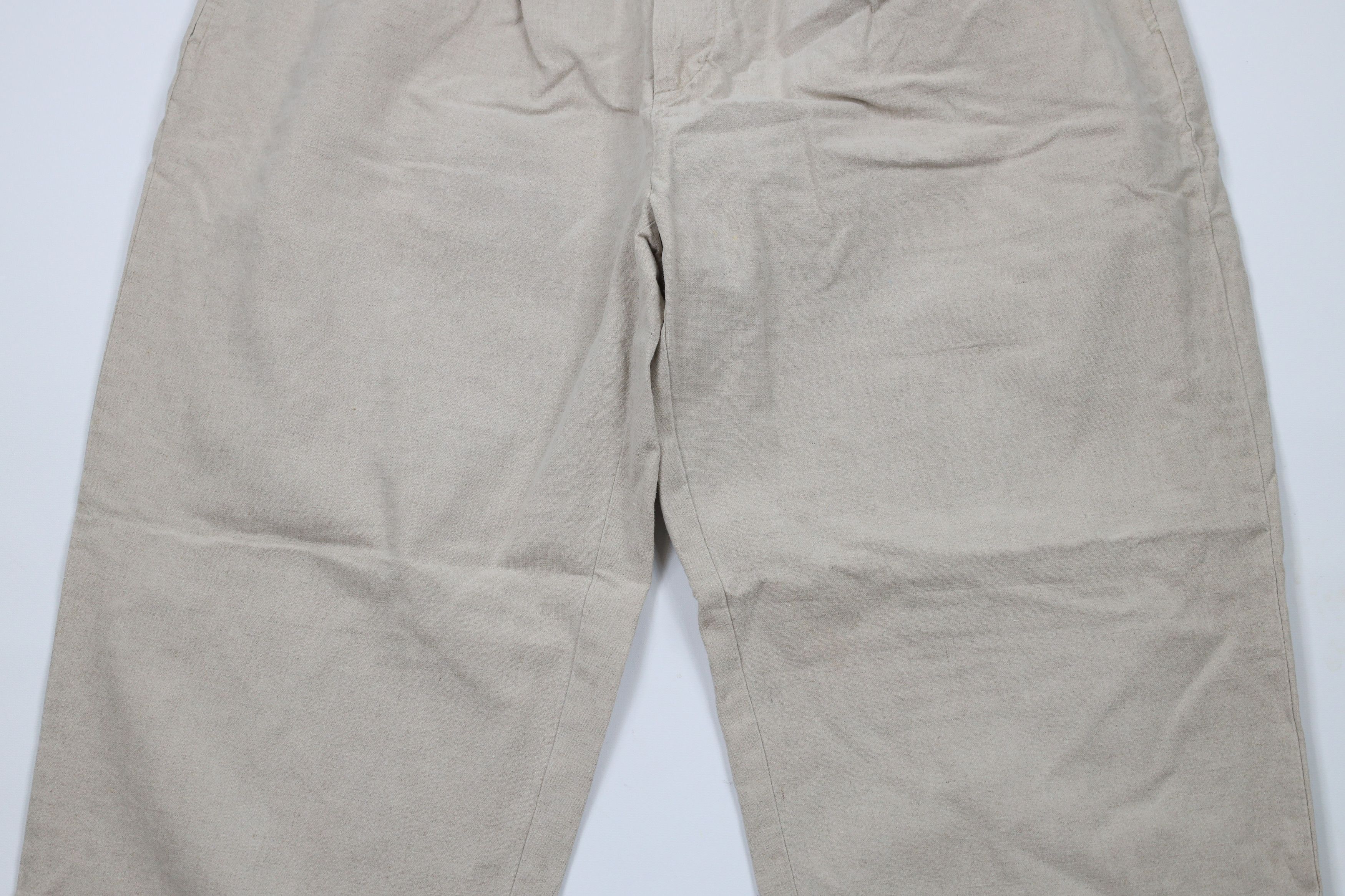 Vintage Vintage 90s Streetwear Pleated Cuffed Wide Leg Chino Pants Size US 38 / EU 54 - 3 Thumbnail
