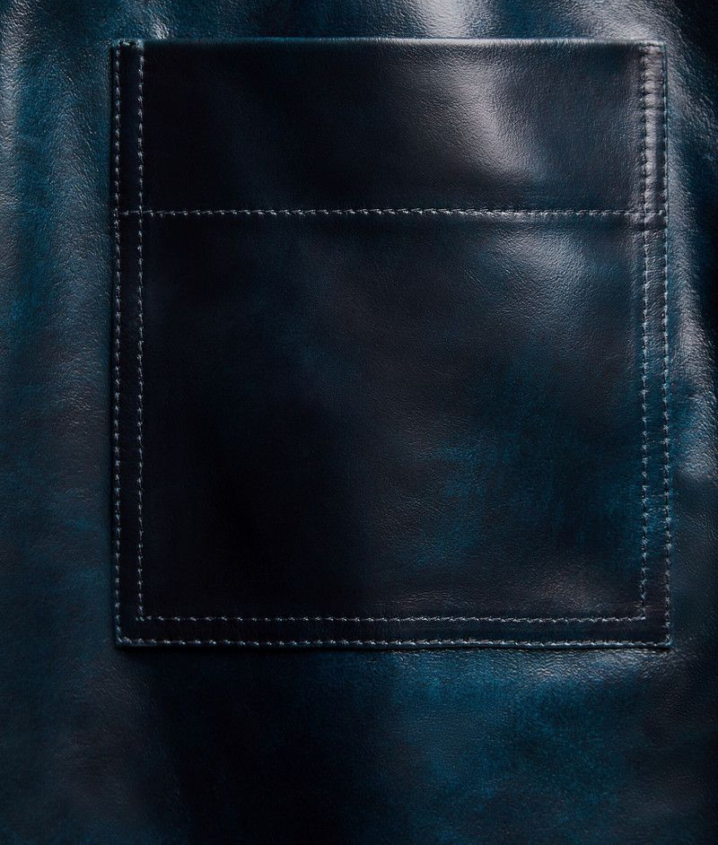 Bottega Veneta o1s1rm0326 Leather Belted Trousers in Blue Size US 34 / EU 50 - 5 Thumbnail