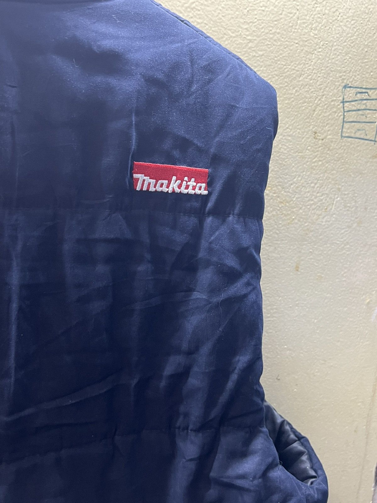 Japanese Brand Makita vintage puffer vest zipper blue black Size US XXL / EU 58 / 5 - 10 Thumbnail