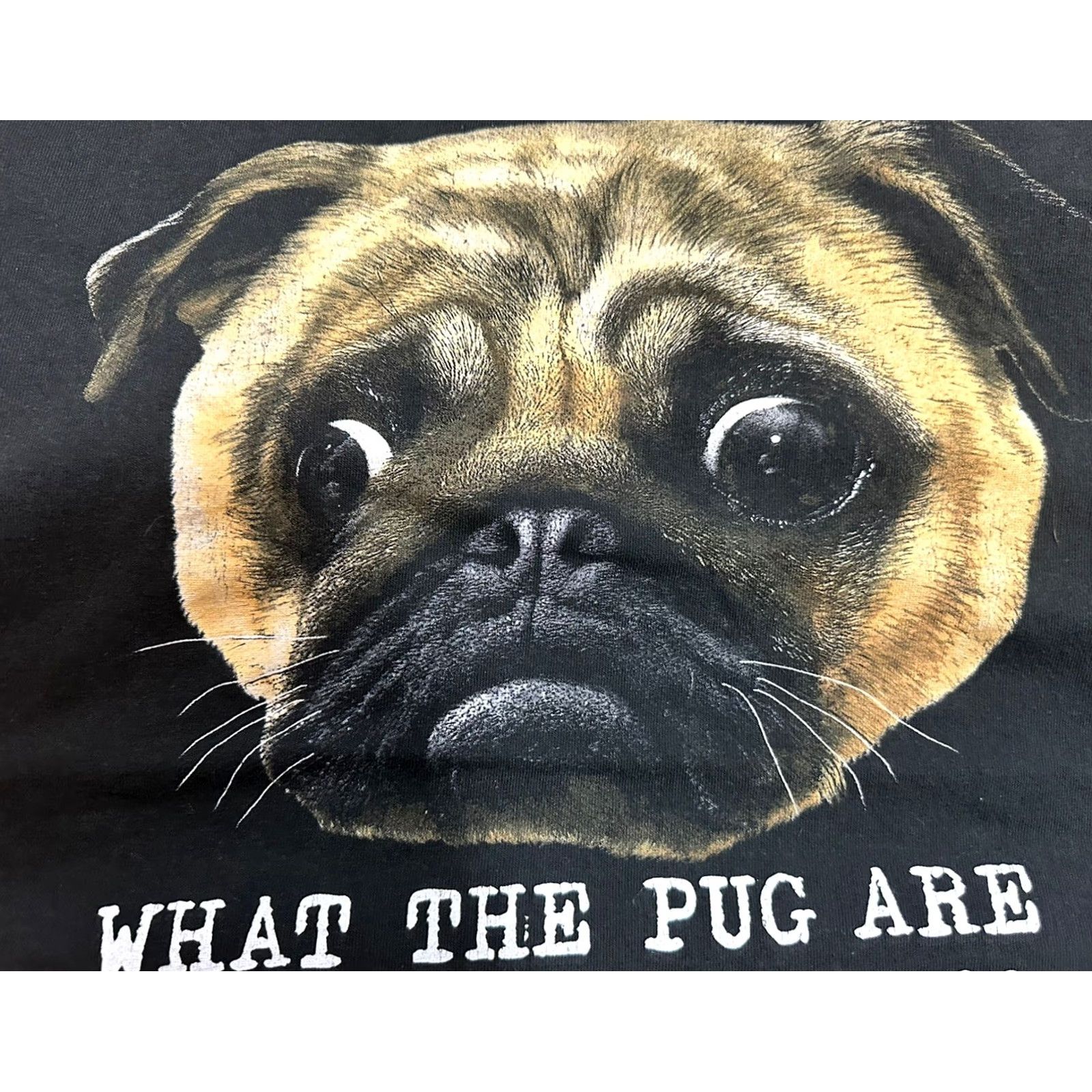 Delta Delta Pug Dog Big Logo Mens T Shirt 3XL Black Size US XXL / EU 58 / 5 - 3 Thumbnail