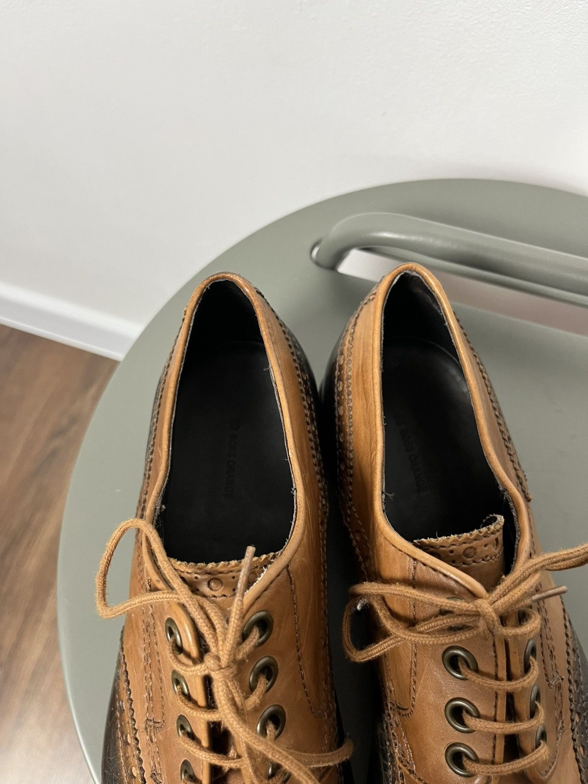 Hugo Boss BOSS Orange Leather Brogue Shoes Two Tone EU 40 Size US 6 / EU 39 - 14 Thumbnail