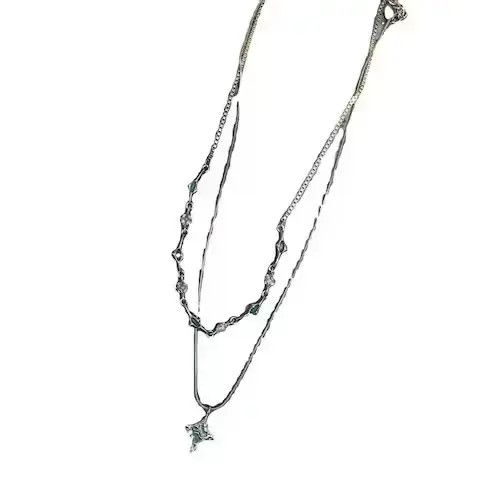 Designer Irregular Natural Liquid Lava Necklace Size ONE SIZE - 4 Thumbnail