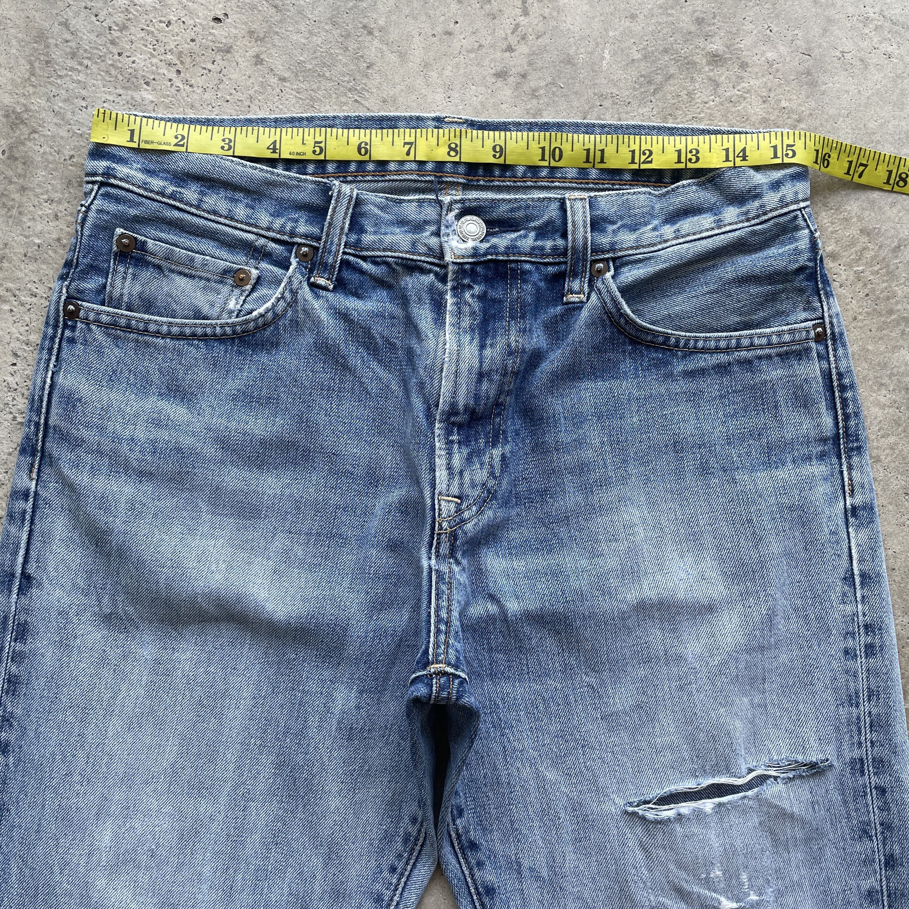 Japanese Brand VINTAGE JAPANESE JEANS FADED DISTRESSED DENIM PANTS W31 Size US 31 - 5 Thumbnail