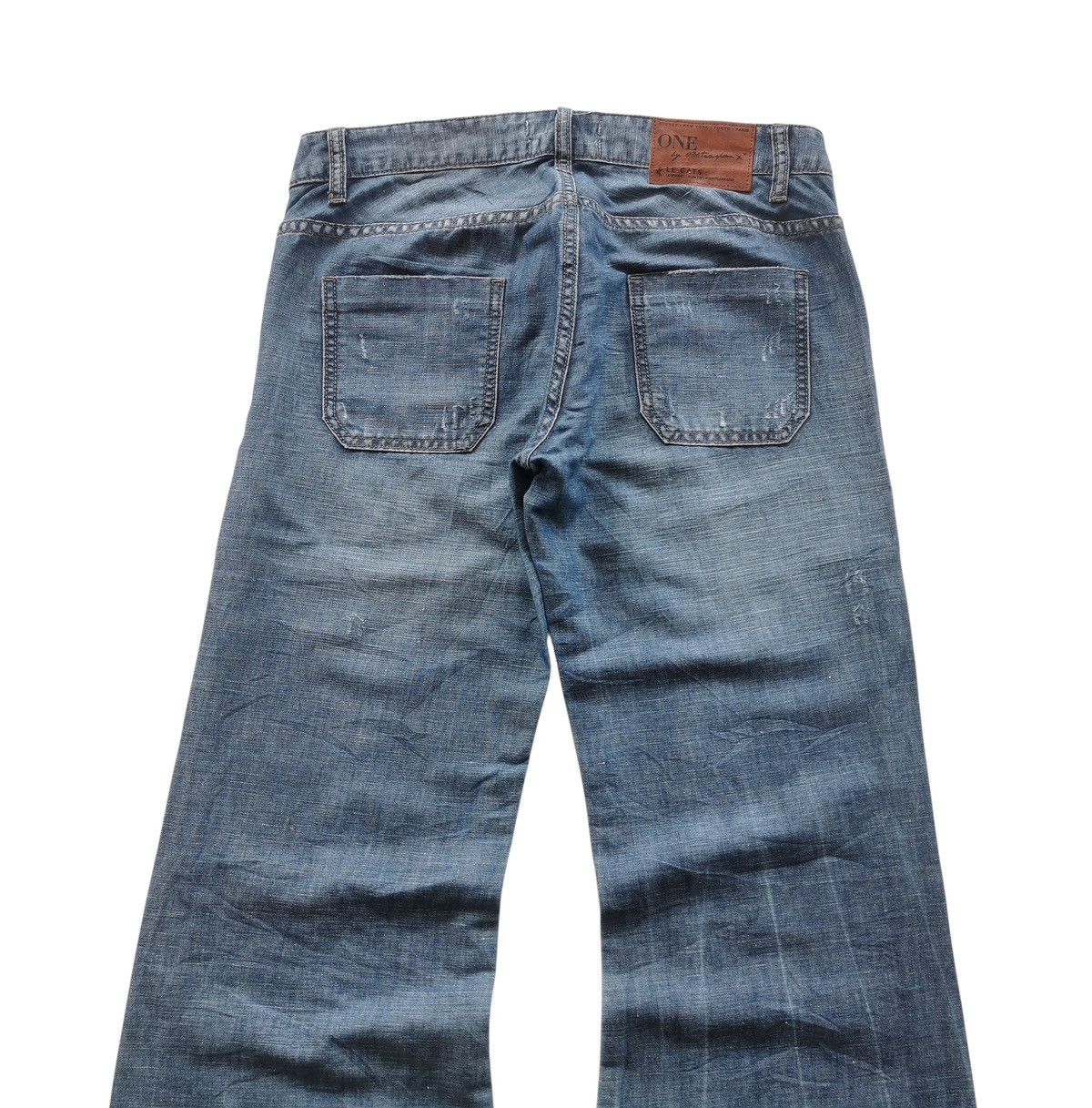 If Six Was Nine LE CATS LOWWAIST WIDE FLARE LEG STYLE LGB IF6WASNINE 🟦 Size 30" / US 8 / IT 44 - 4 Thumbnail