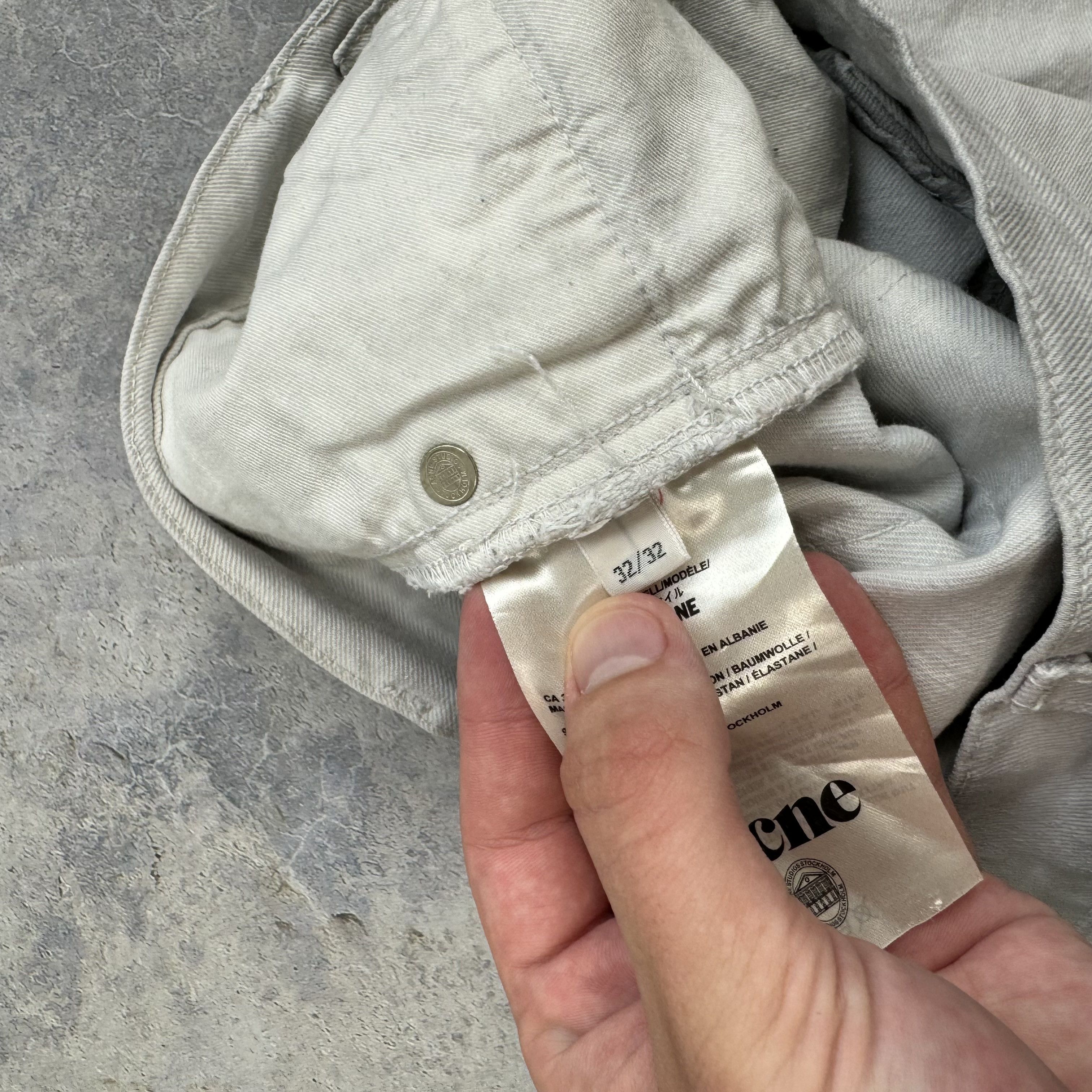 Acne Studios ACNE STUDIOS ACE KANE BURNISHED DENIM JEANS SIZE 32x32 Size US 36 / EU 52 - 9 Thumbnail