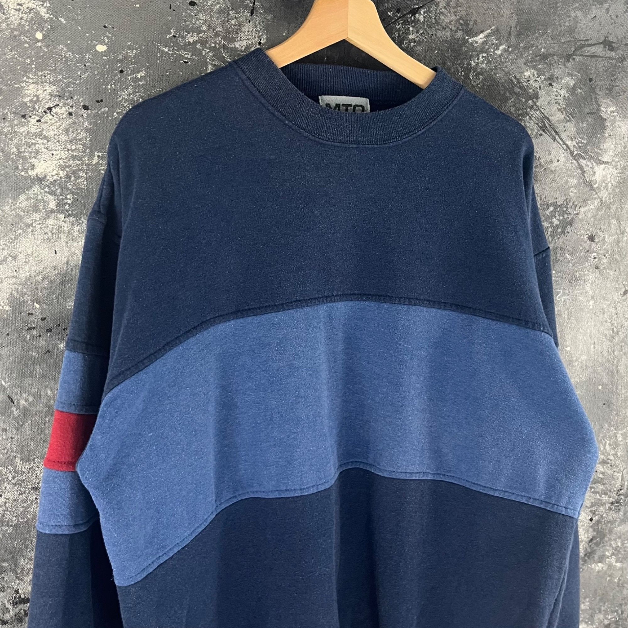 Vintage Vintage 90’s Stripe sweatshirt Size US L / EU 52-54 / 3 - 2 Thumbnail