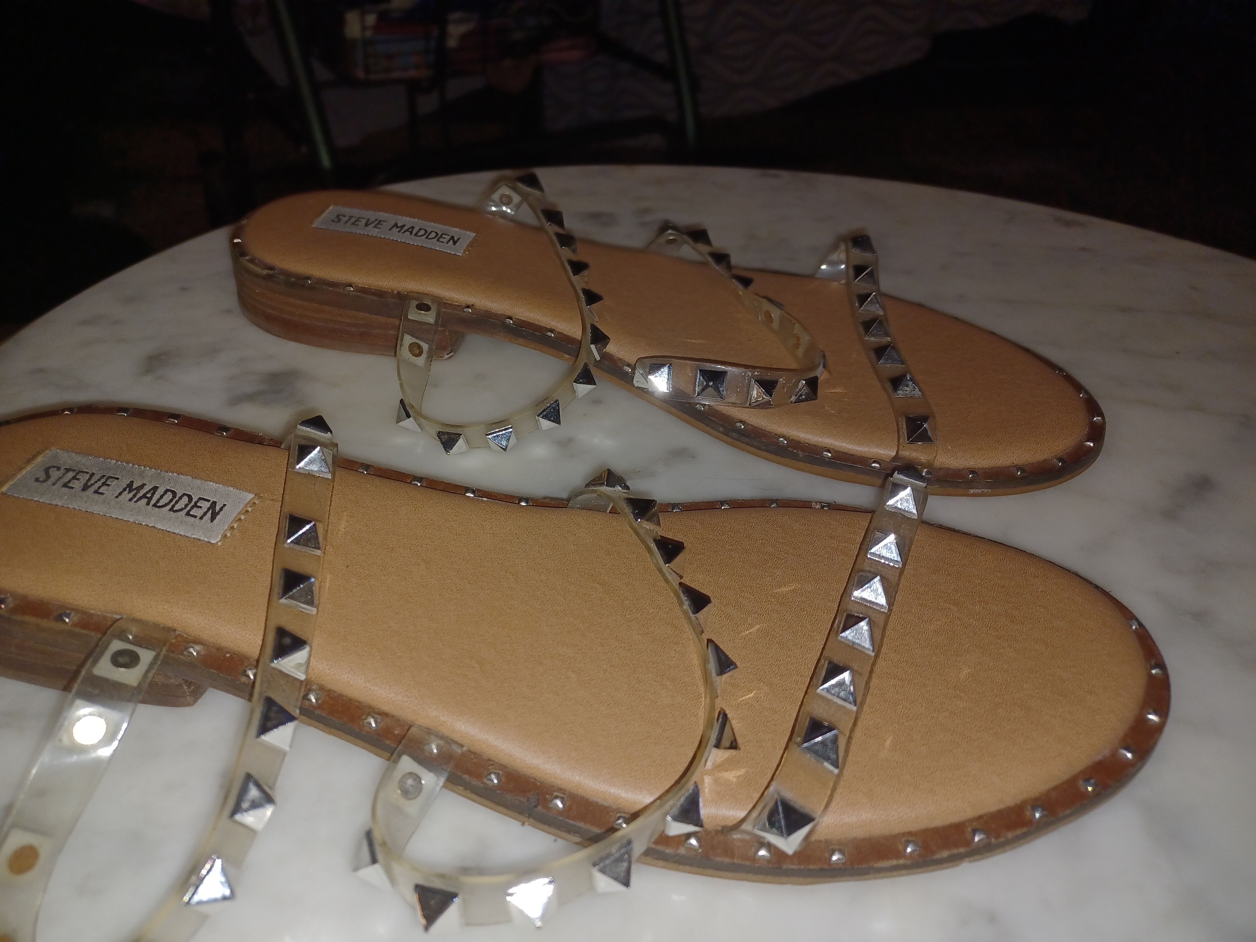 Steve Madden Steve Madden Women's Sandals SZ 10 Brown Silver Size US 10 / IT 40 - 1 Thumbnail