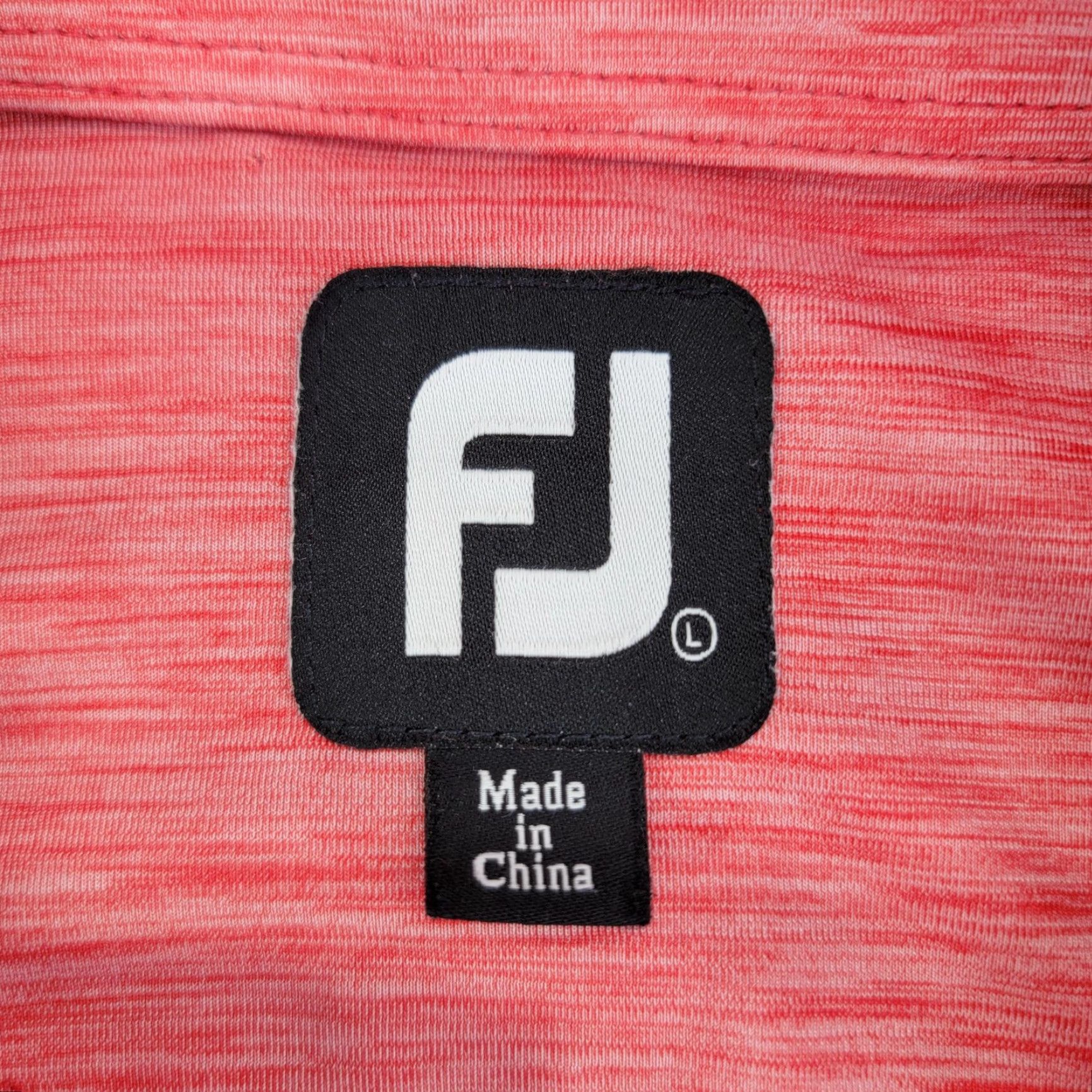 Footjoy FootJoy Polo Shirt Mens Large Pink Heathered Performance Short Sleeve Golf Jersey" Size US L / EU 52-54 / 3 - 2 Thumbnail